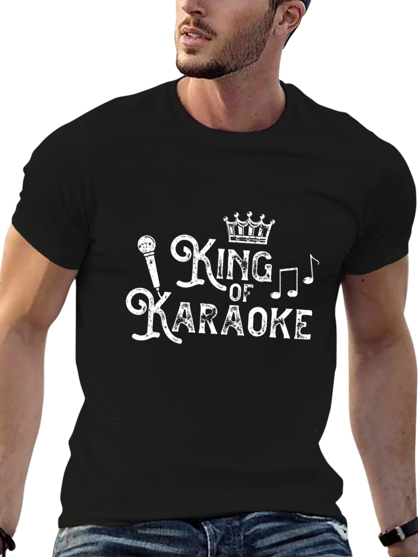 King of Karaoke Graphic T-Shirt - Black