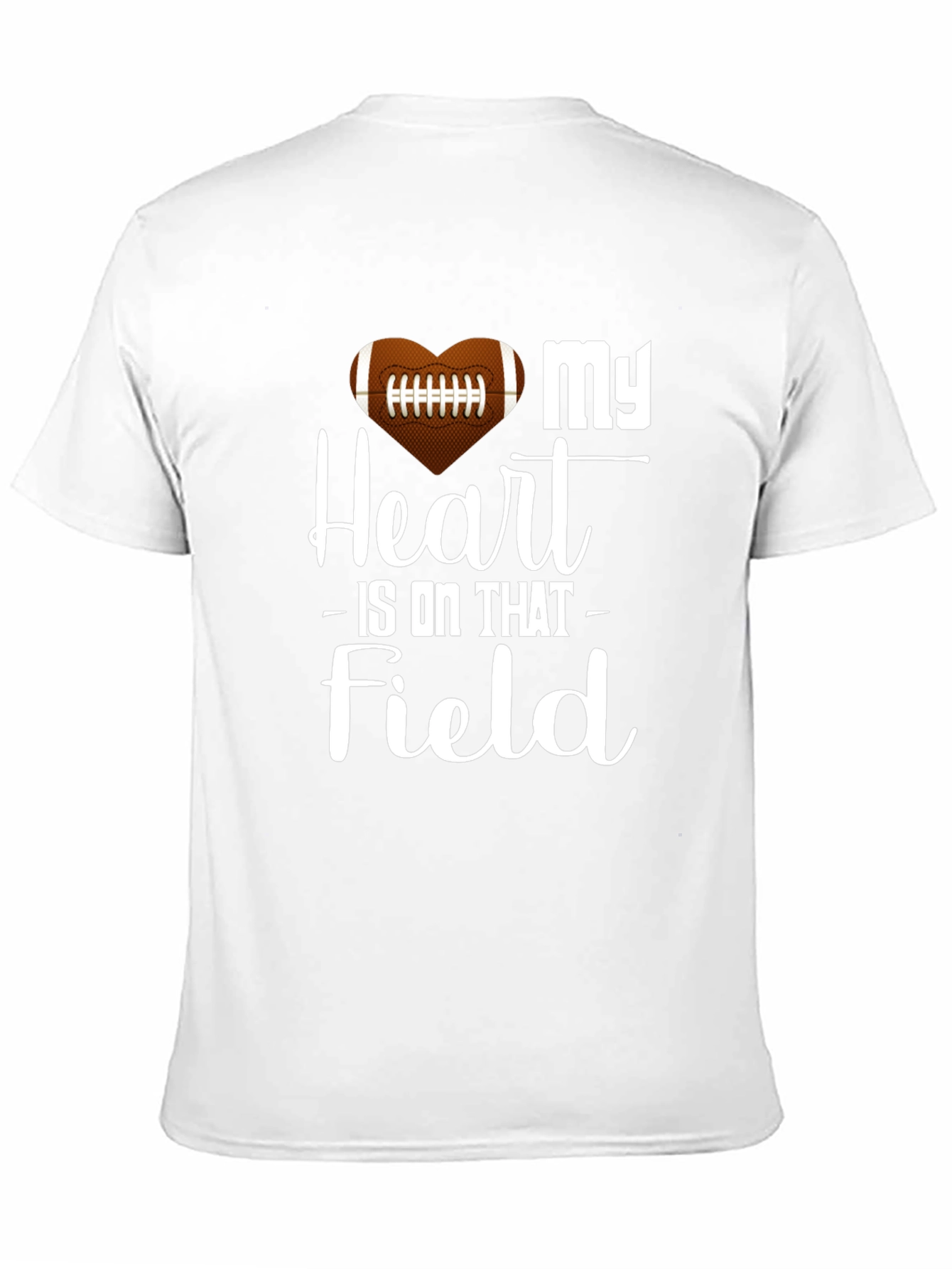 My Heart Is On That Field Football Graphic Tee