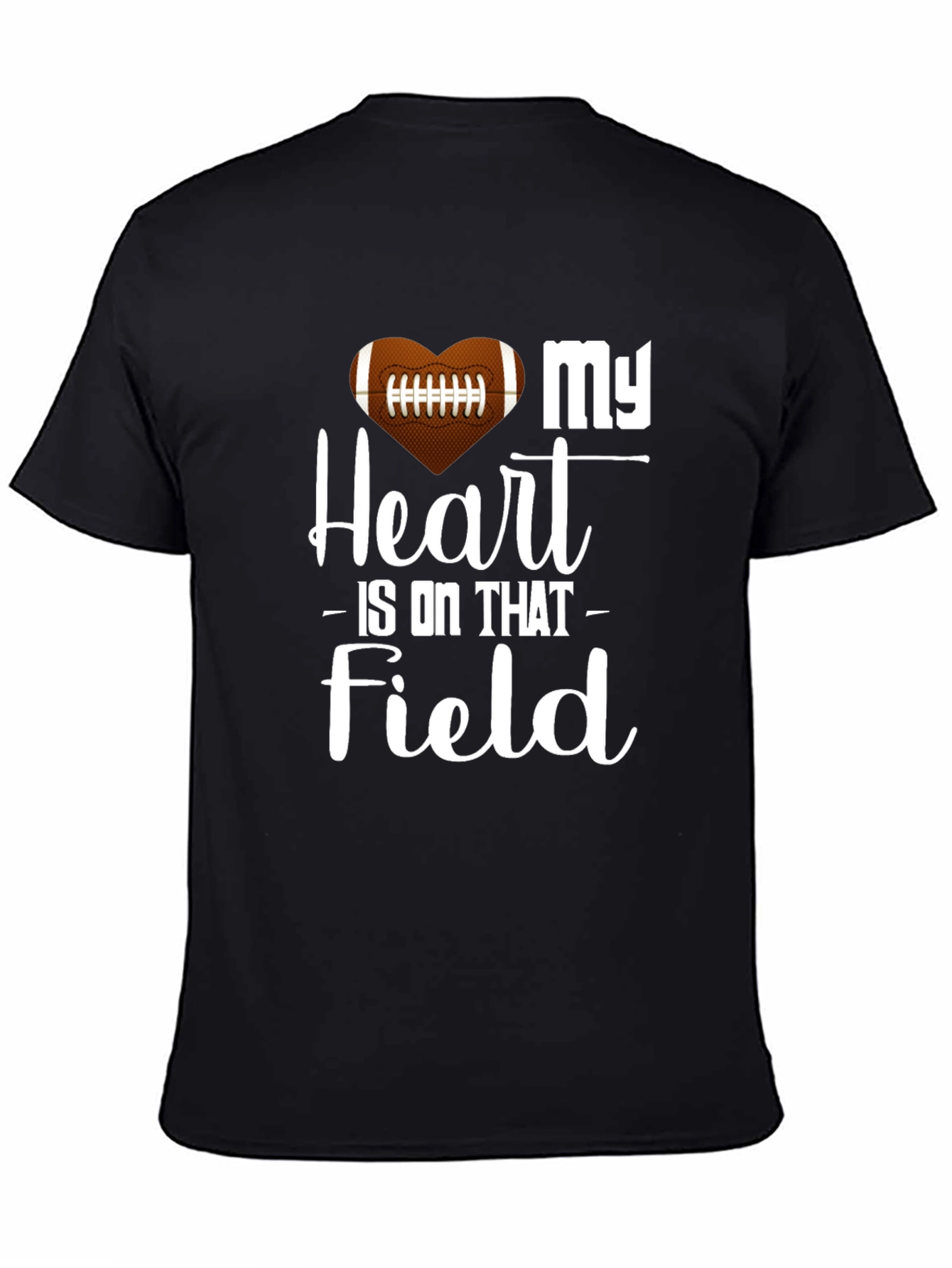 My Heart Is On That Field Football Graphic Tee