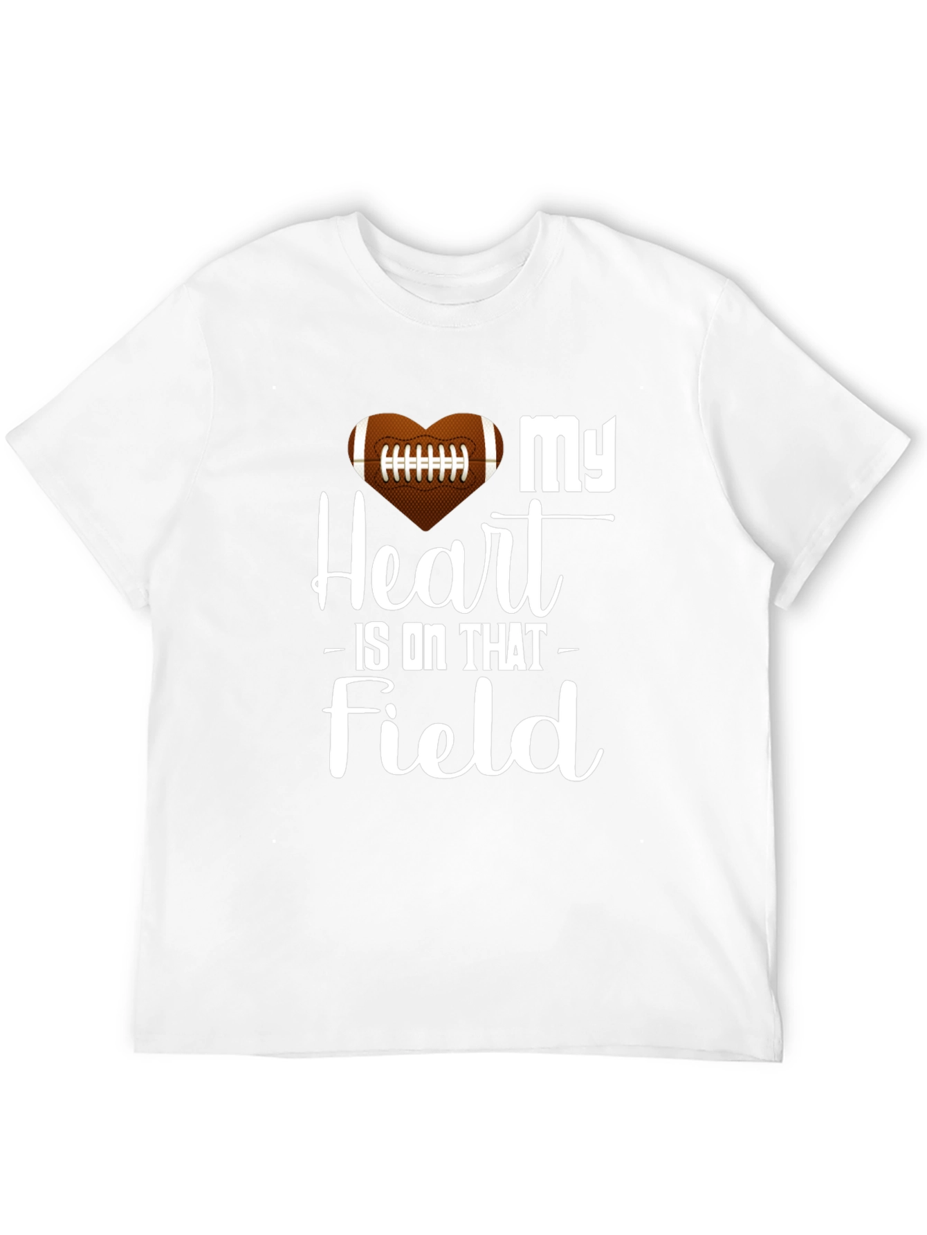 My Heart Is On That Field Football Graphic Tee