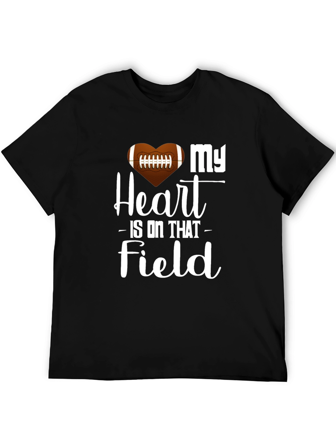 My Heart Is On That Field Football Graphic Tee