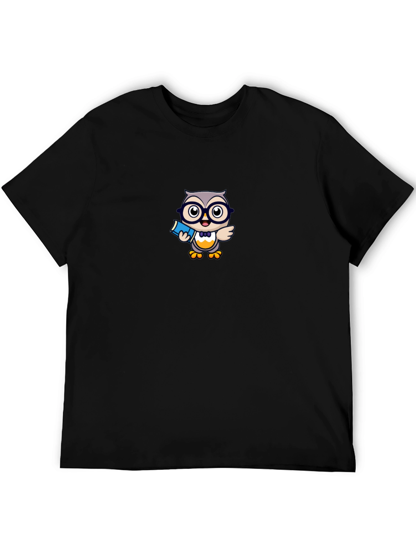 Owl Lover Graphic Tee - Black