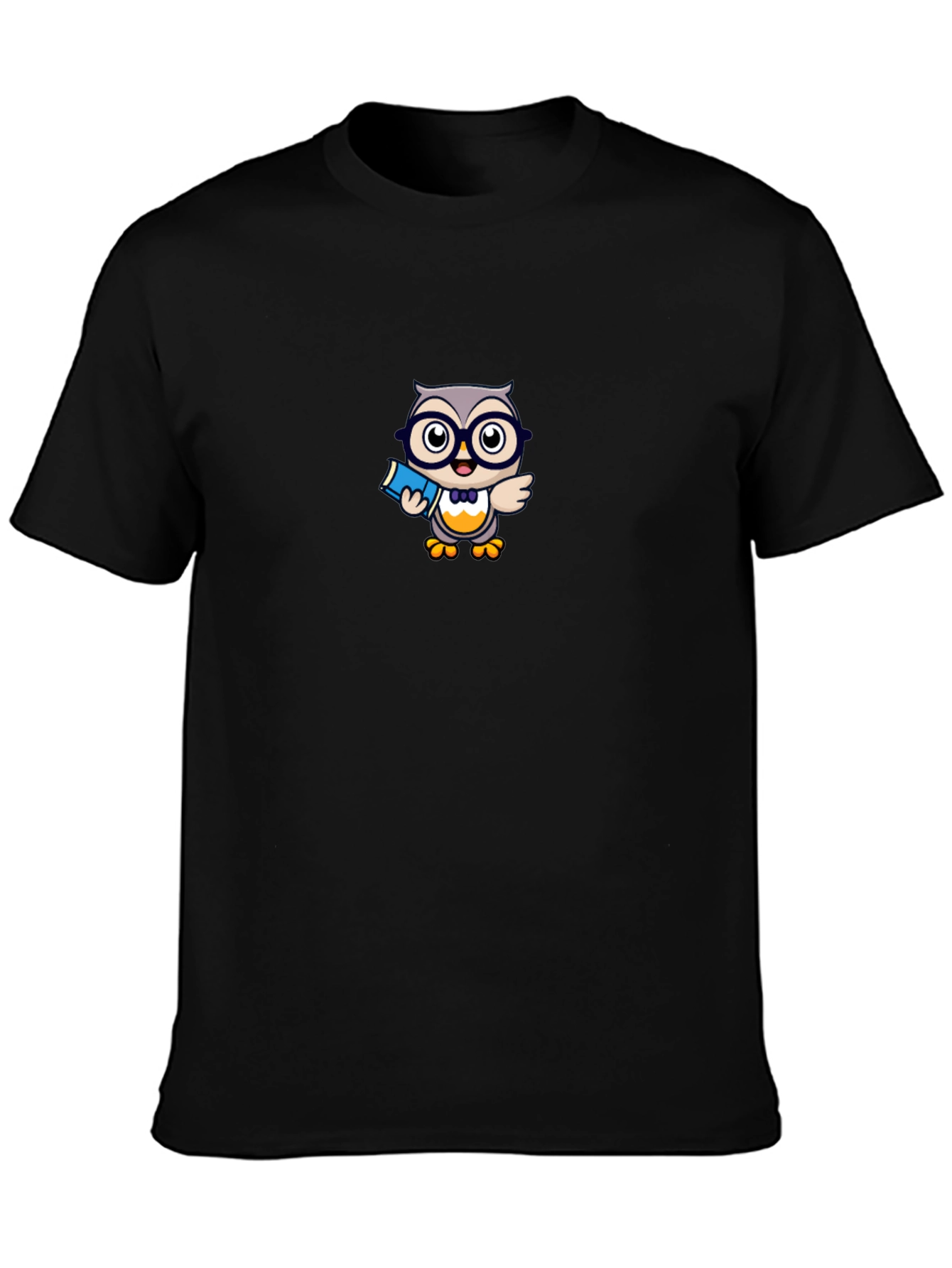 Owl Lover Graphic Tee - Black