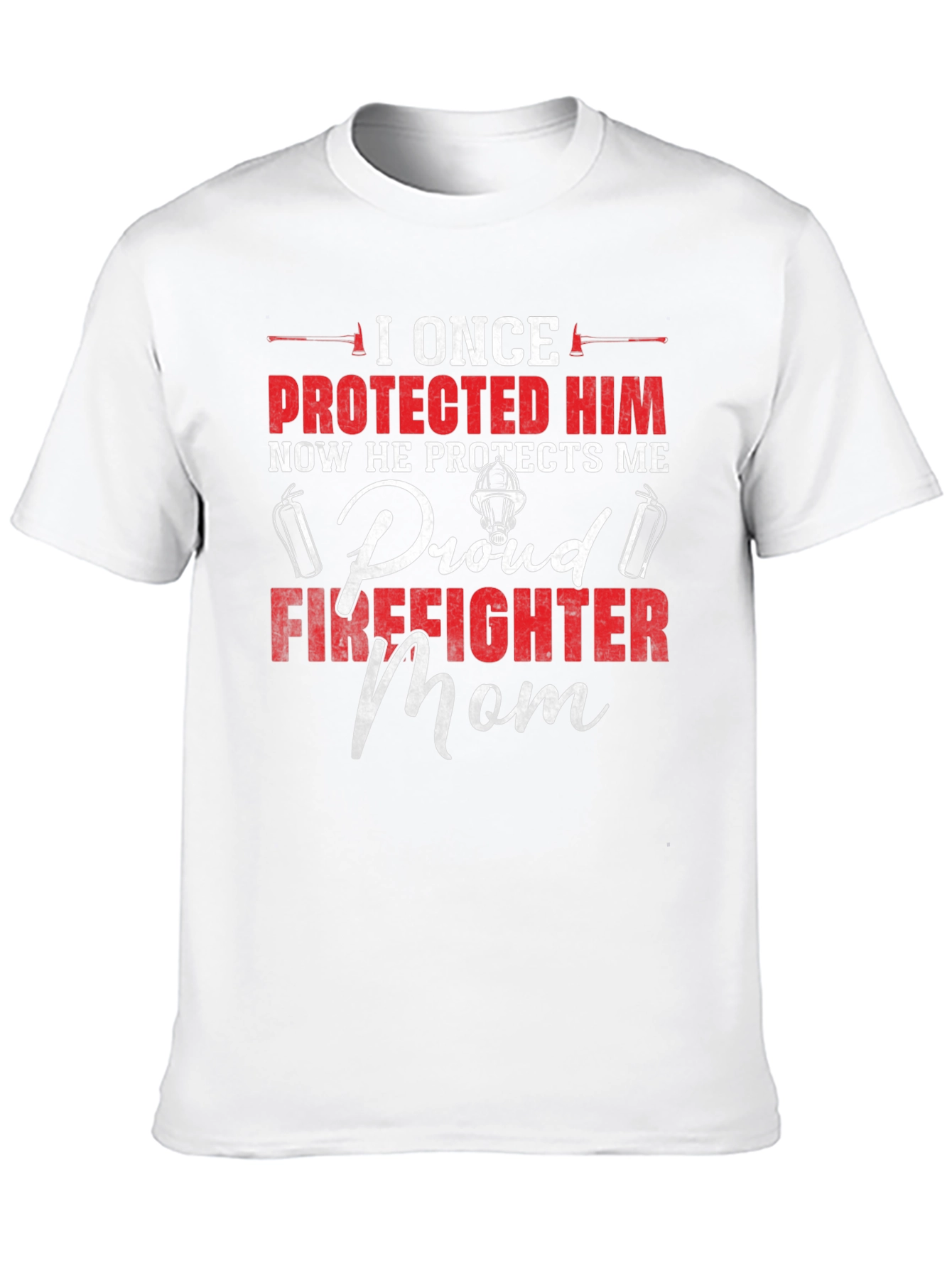 Proud Firefighter Mom Graphic Tee
