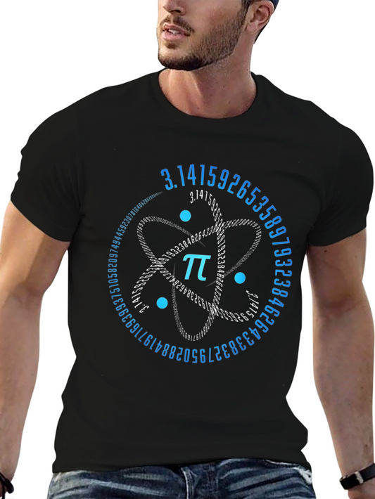 Pi Atom T-Shirt - Math Science Tee