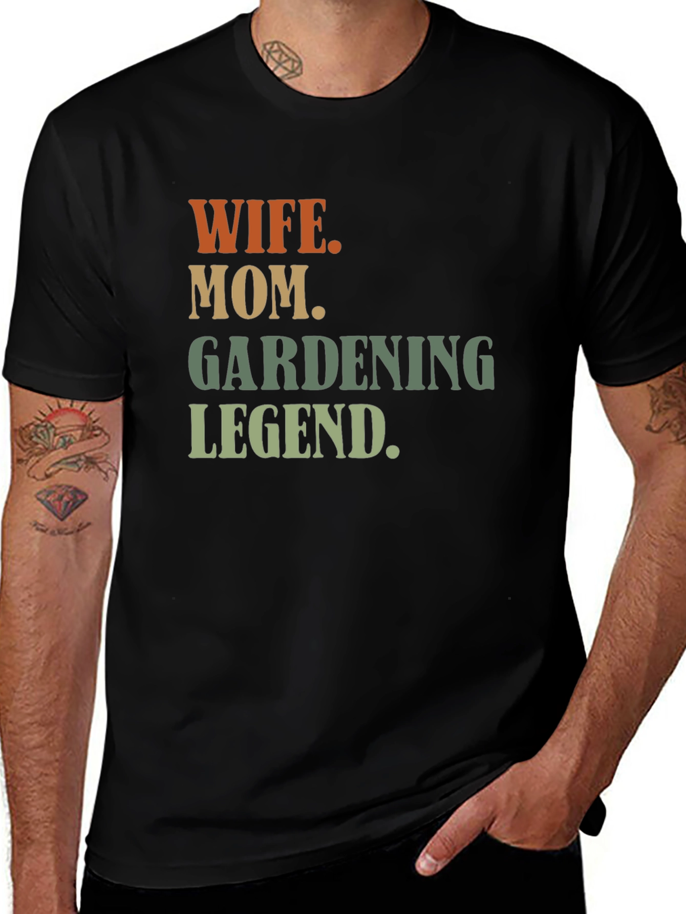 Wife Mom Gardening Legend T-Shirt