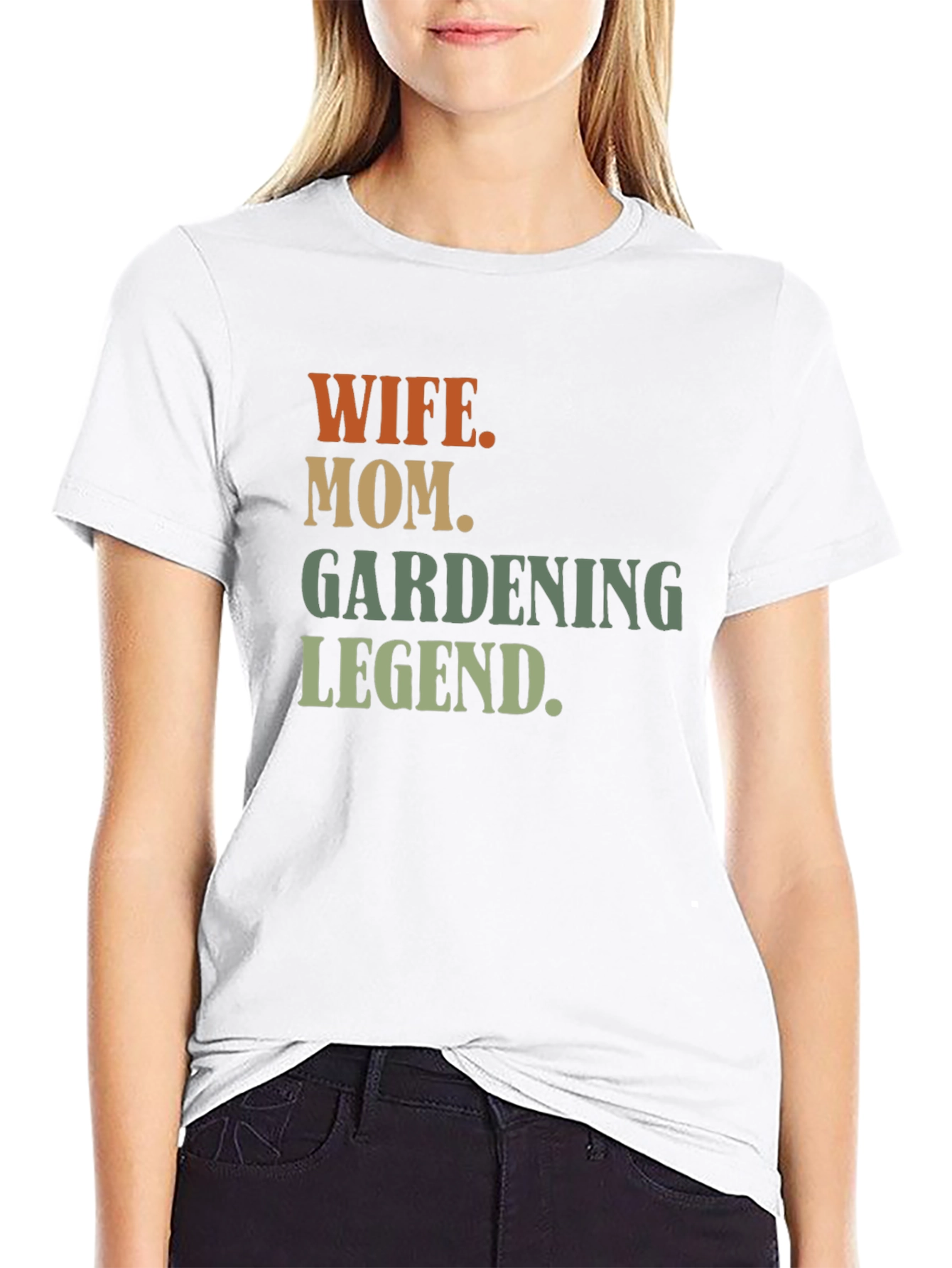 Wife Mom Gardening Legend T-Shirt