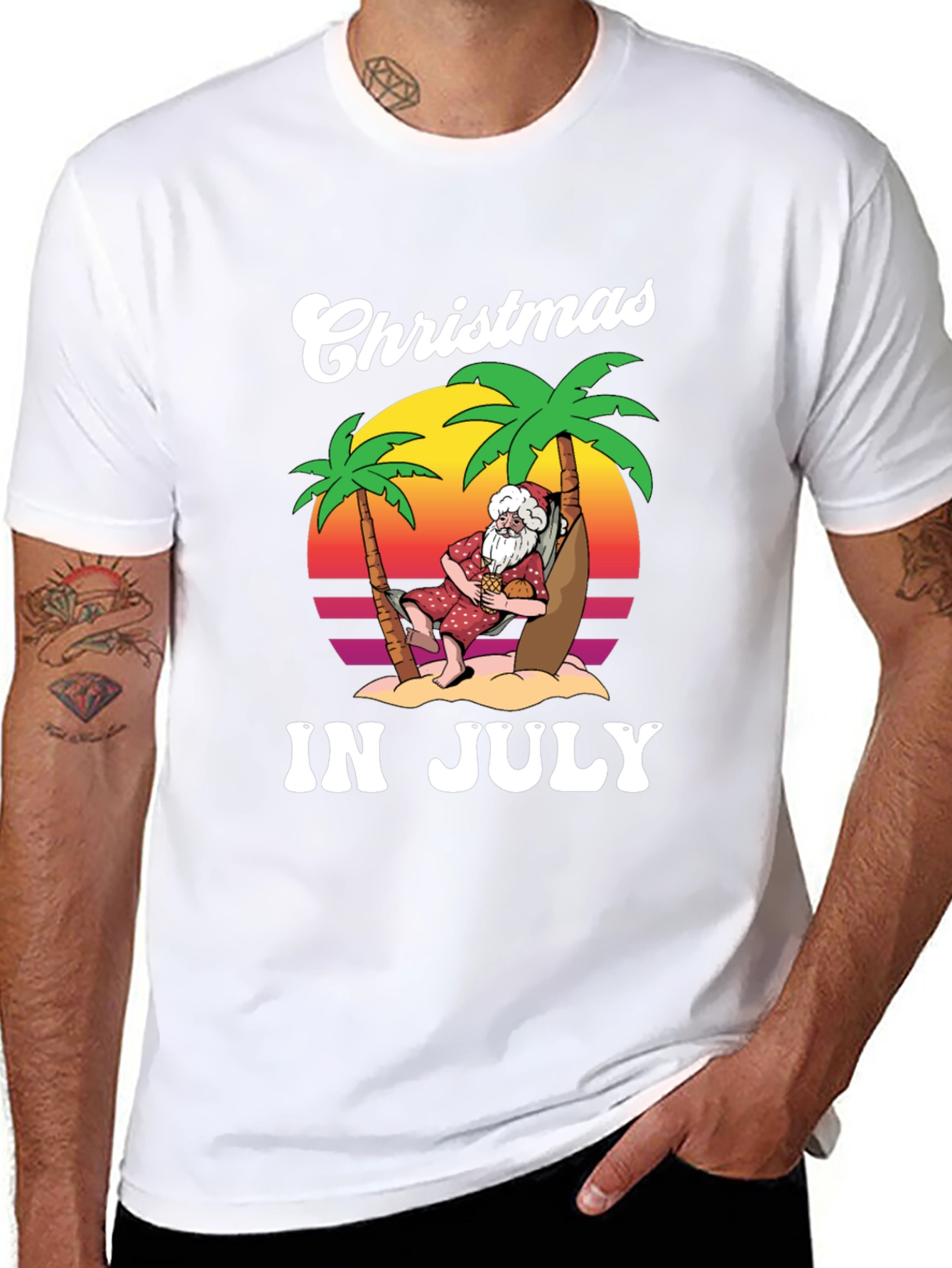 Christmas In July Graphic T-Shirt