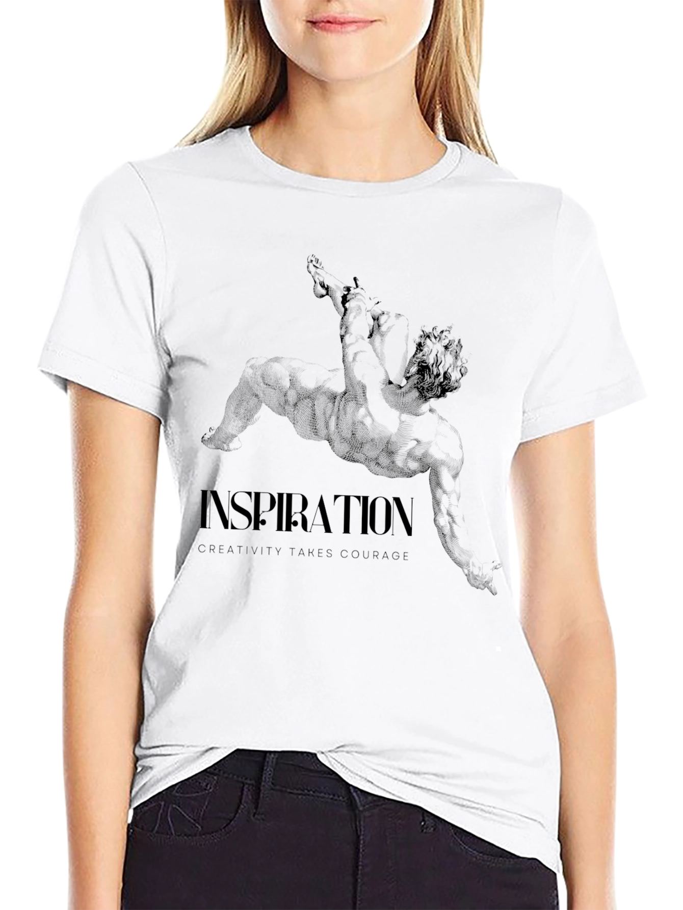 Inspiration Graphic Tee: Creativity Takes Courage
