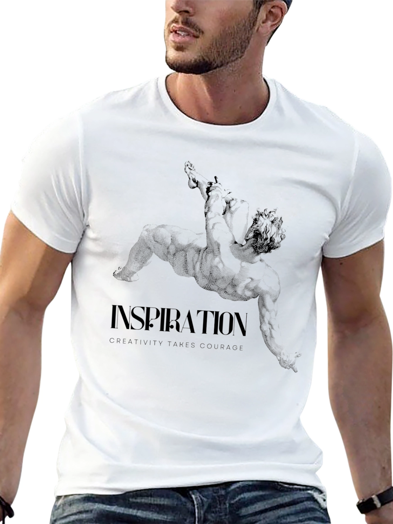 Inspiration Graphic Tee: Creativity Takes Courage