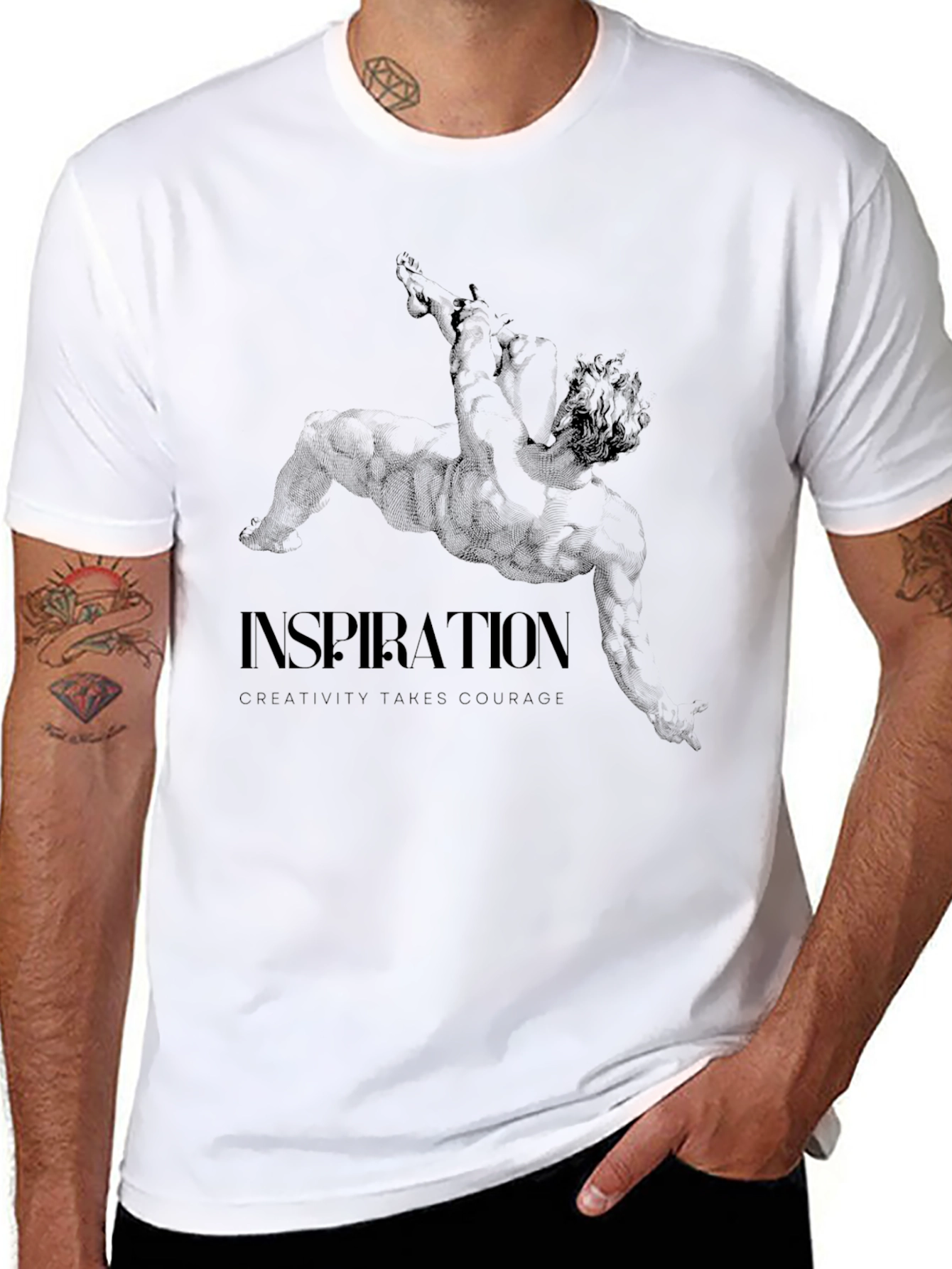 Inspiration Graphic Tee: Creativity Takes Courage