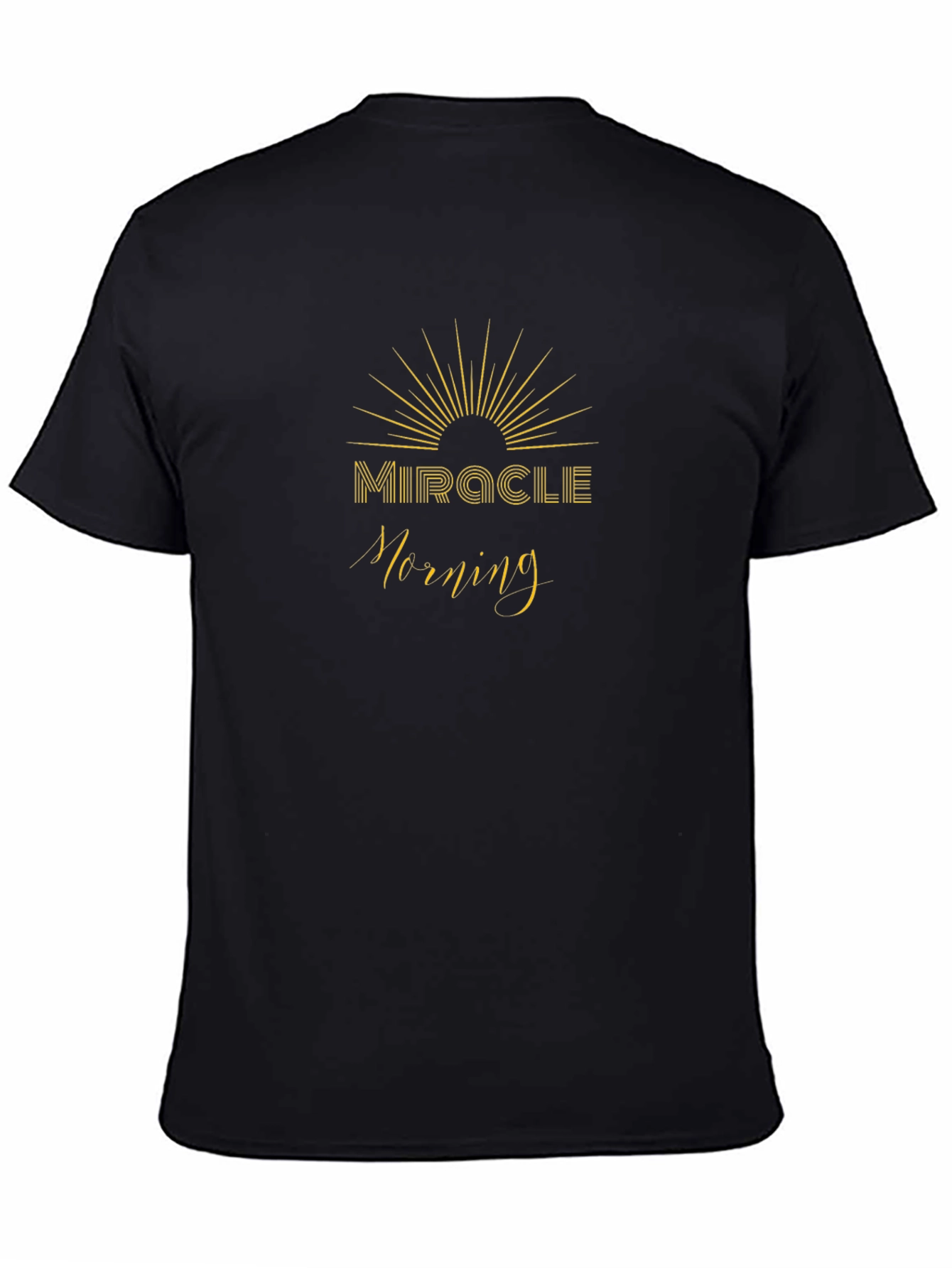 Miracle Morning Black T-Shirt