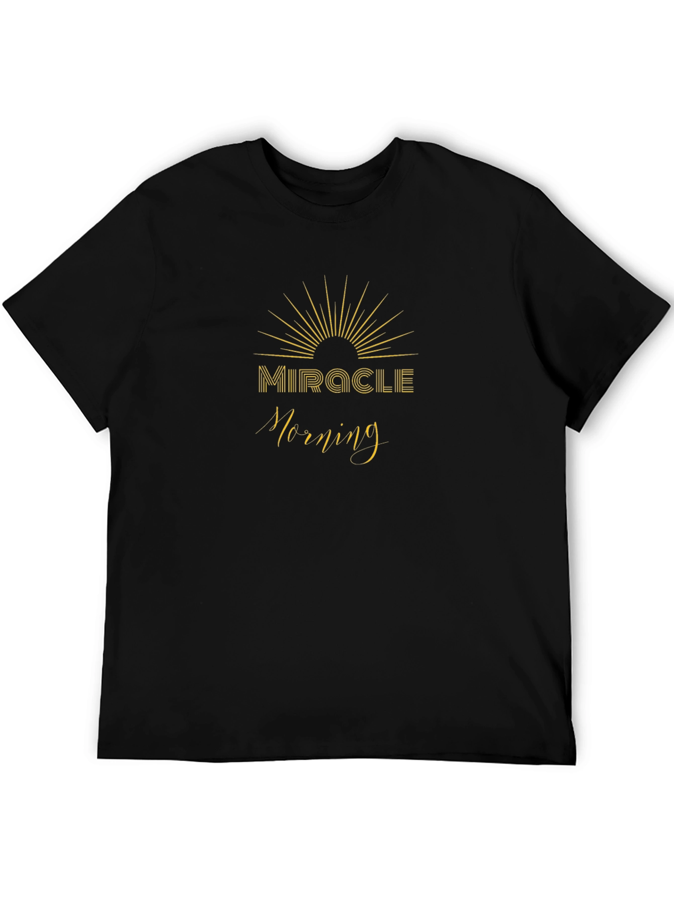 Miracle Morning Black T-Shirt