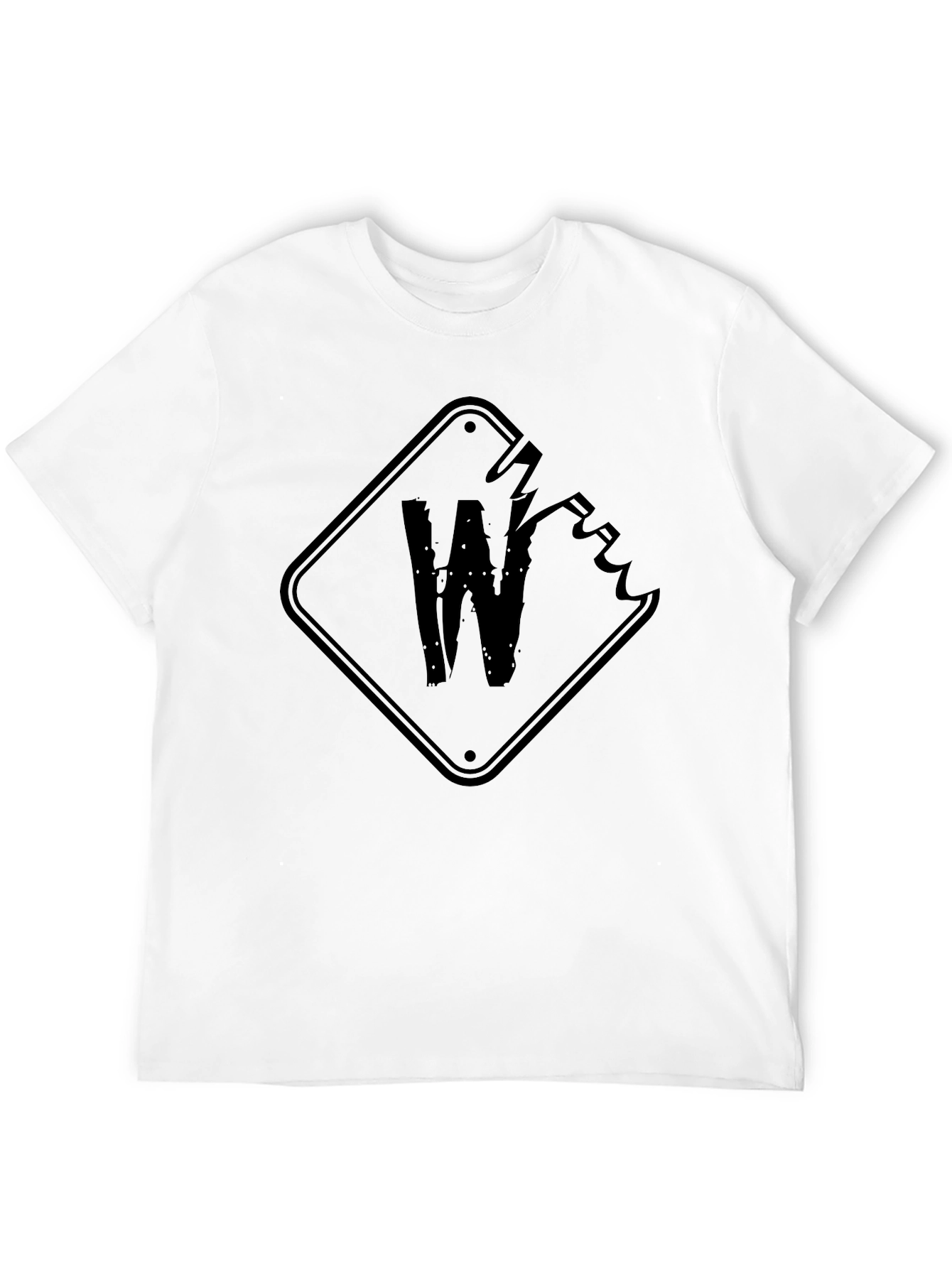 Edgy W Graphic Black T-Shirt