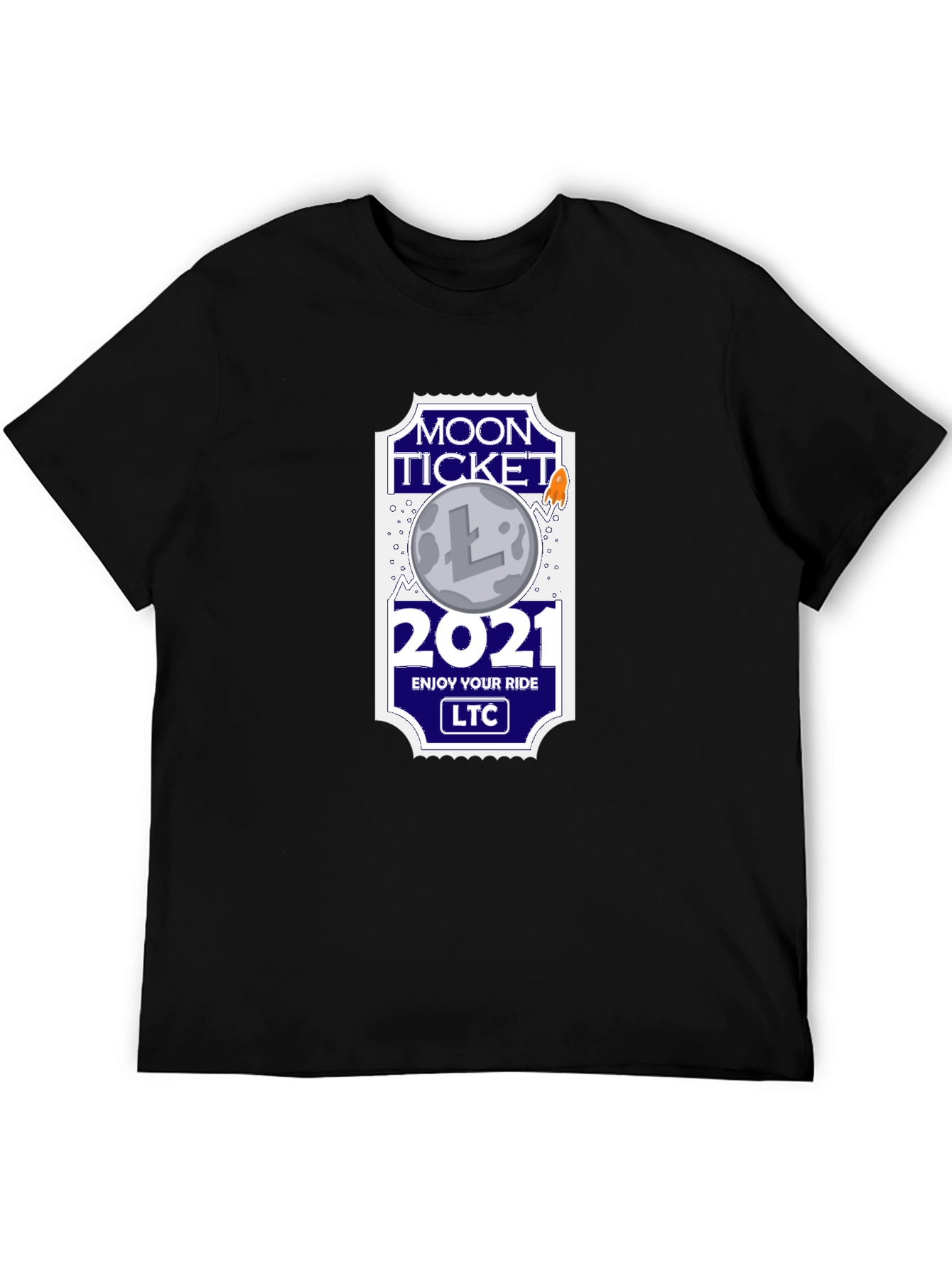 Litecoin Moon Ticket 2021 T-Shirt