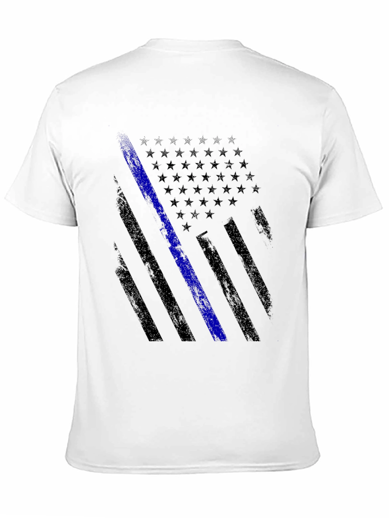 Thin Blue Line American Flag Graphic Tee