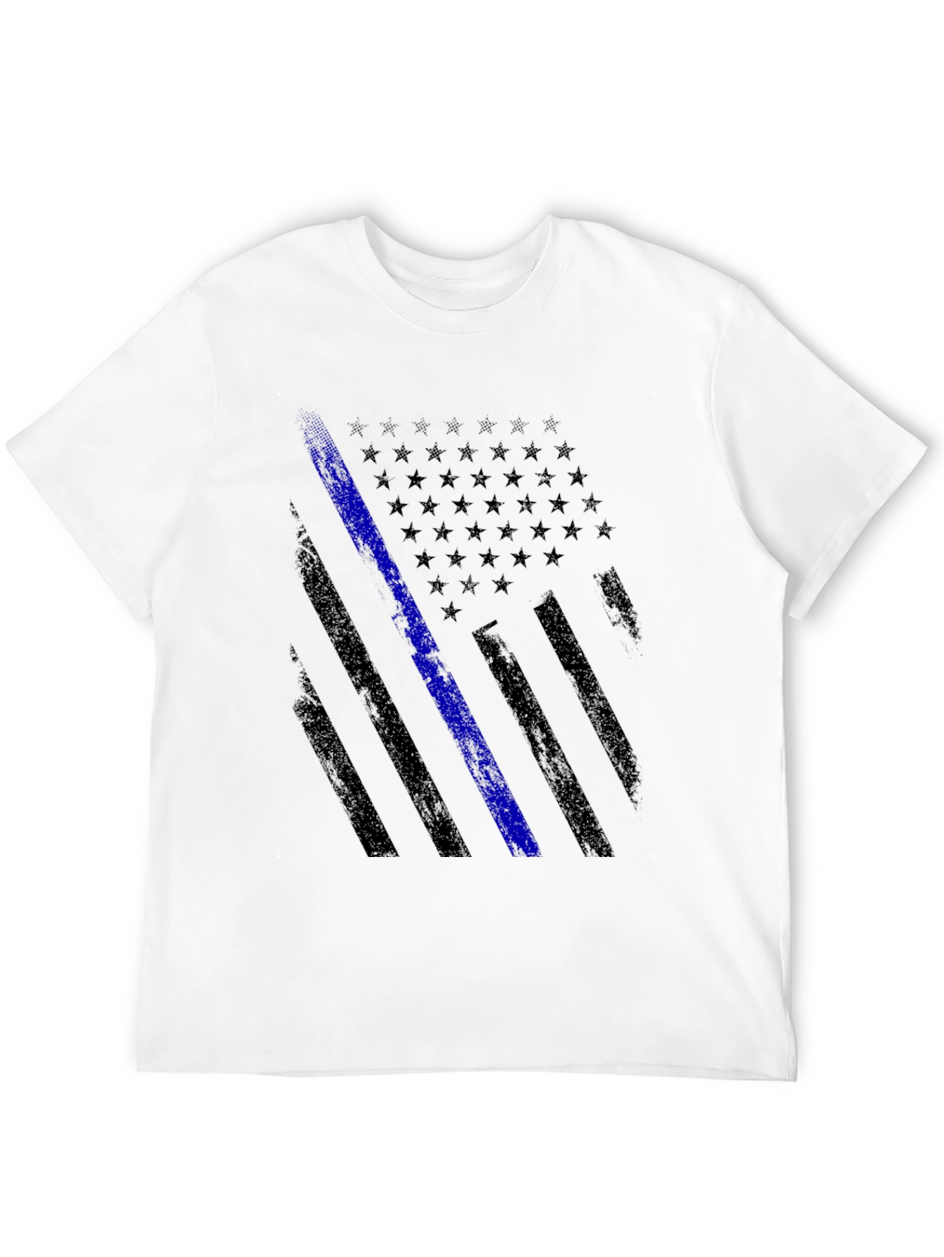 Thin Blue Line American Flag Graphic Tee