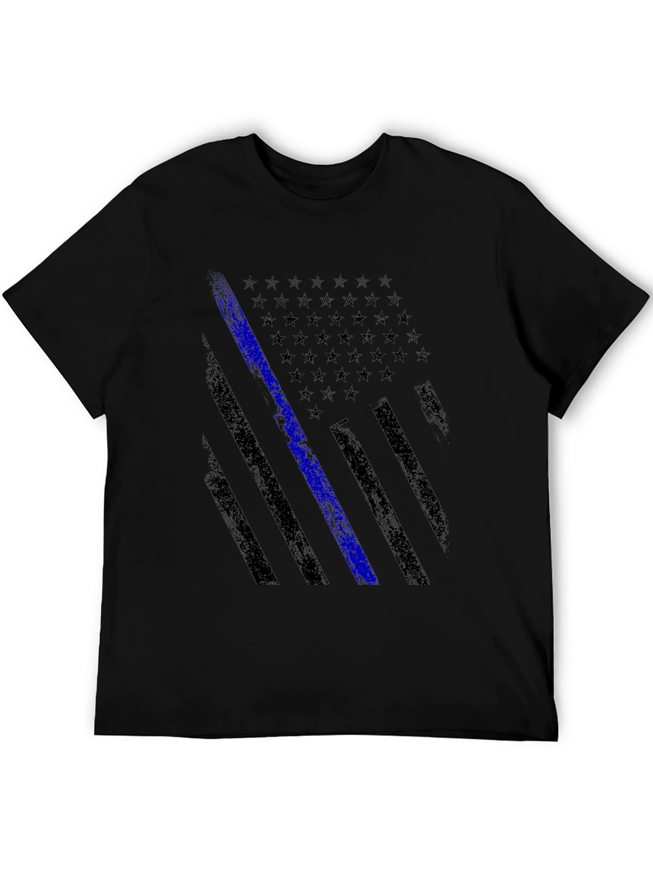 Thin Blue Line American Flag Graphic Tee