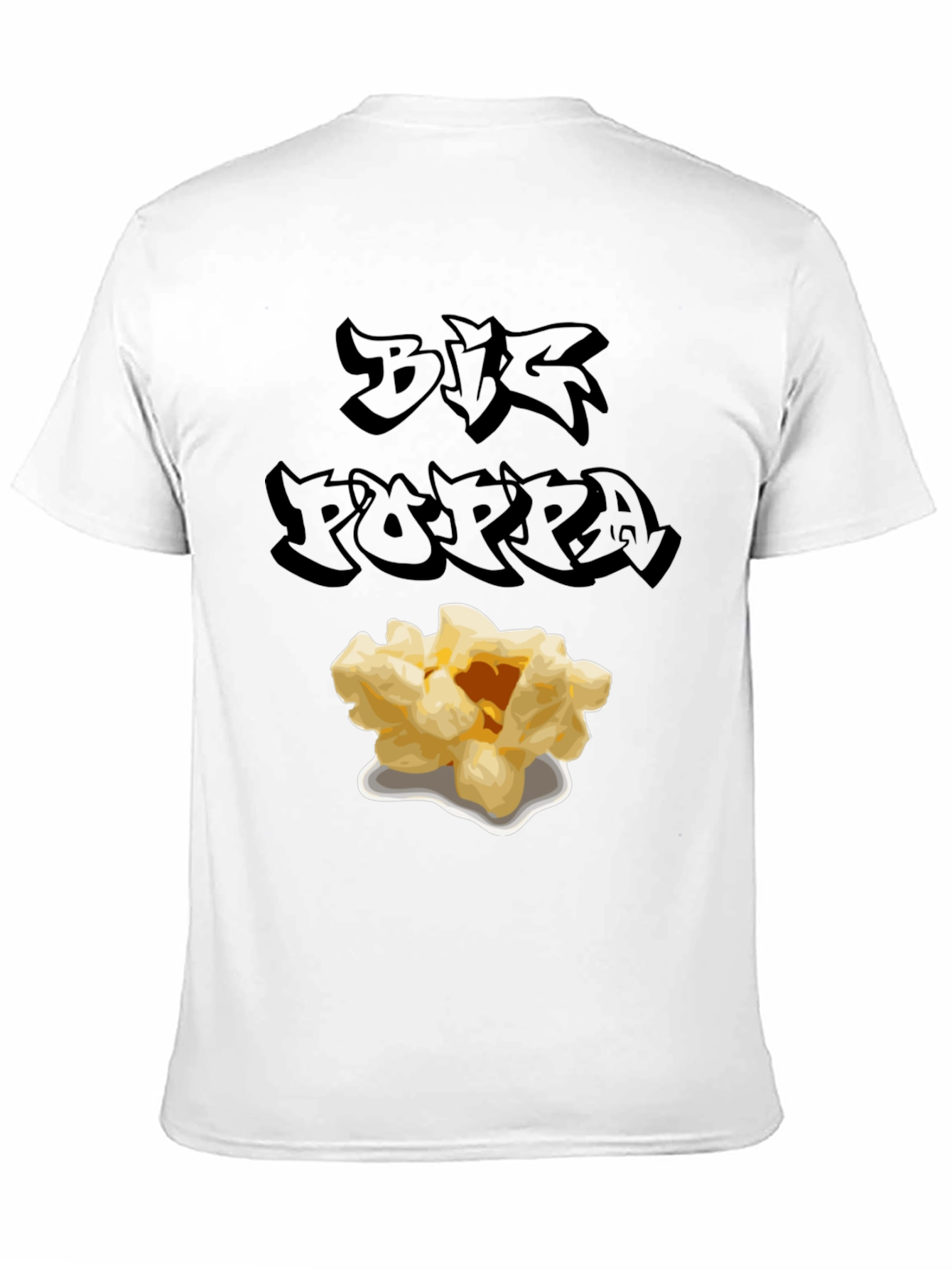 Big Poppa Popcorn Black T-Shirt