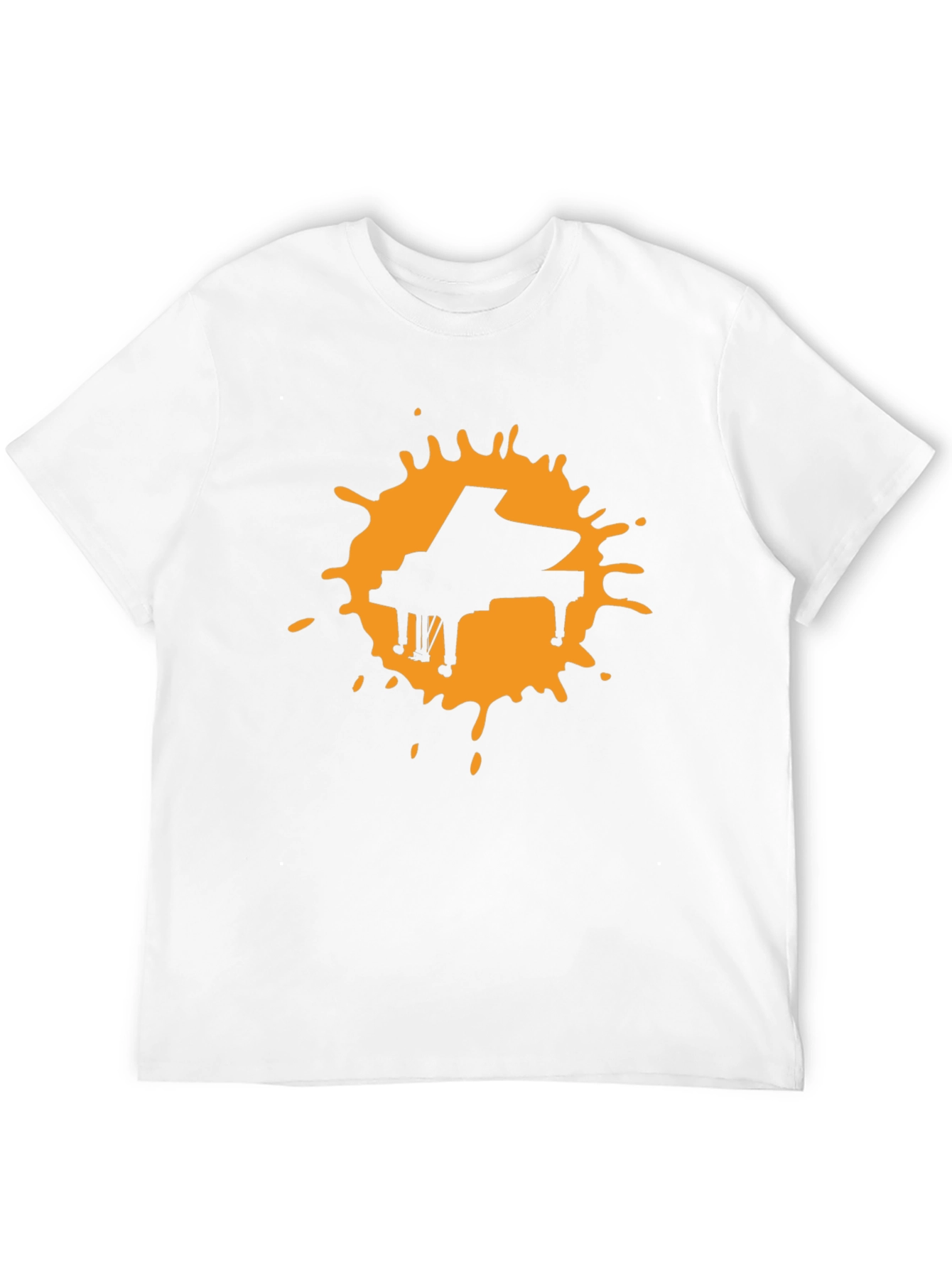 Piano Splash Black Graphic Tee