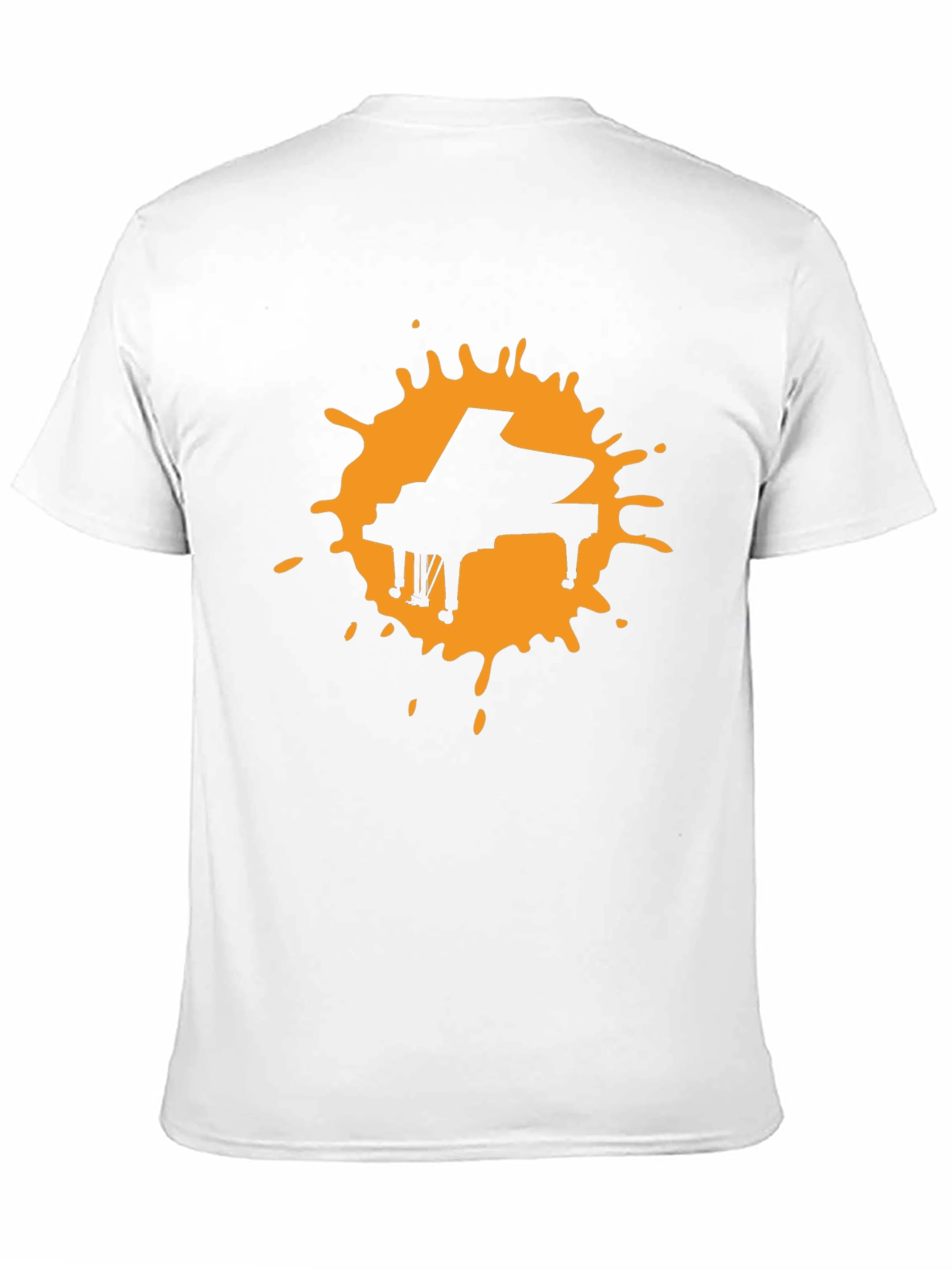 Piano Splash Black Graphic Tee