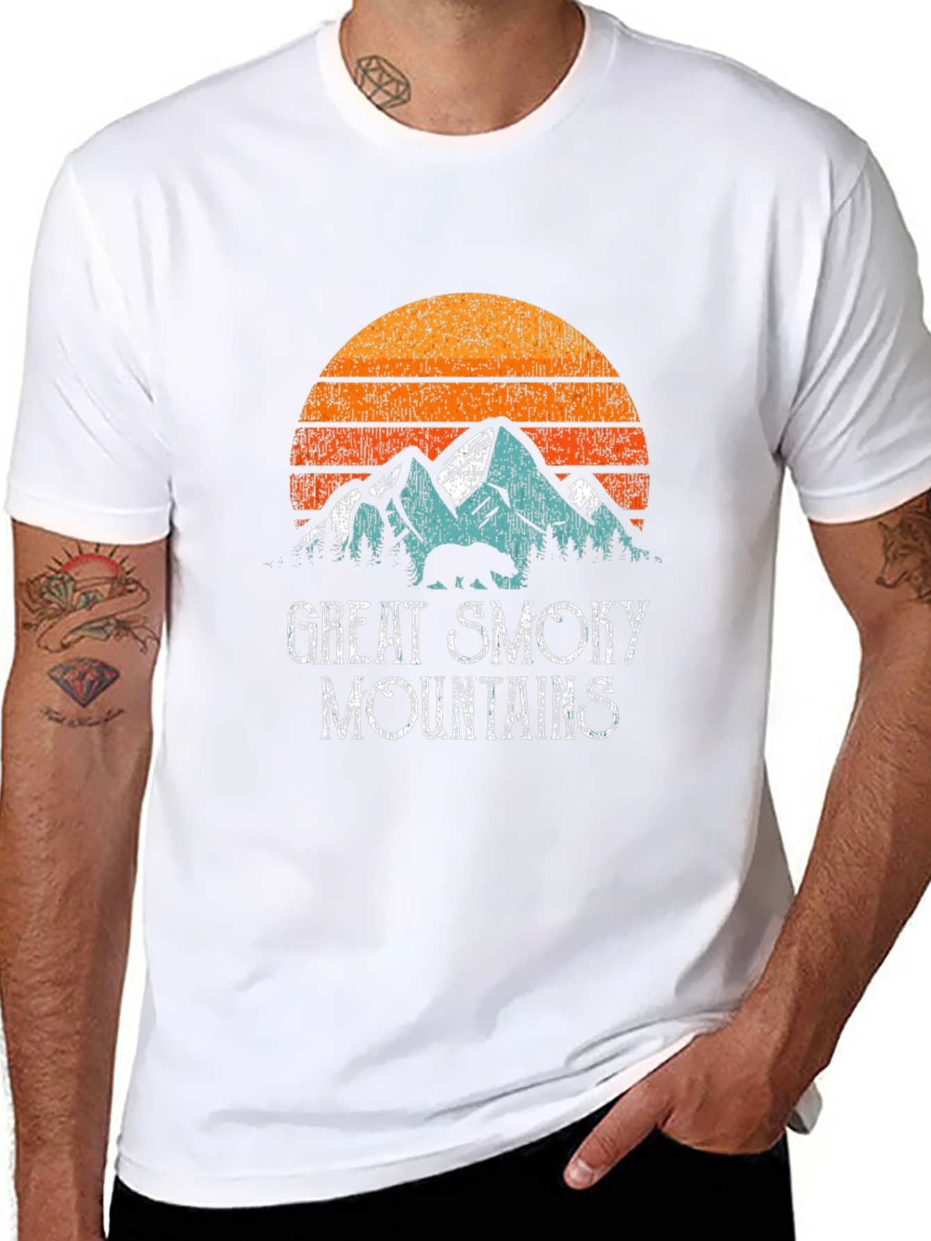 Great Smoky Mountains Retro Graphic T-Shirt