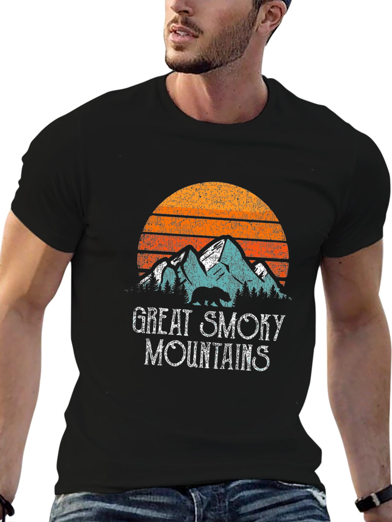 Great Smoky Mountains Retro Graphic T-Shirt