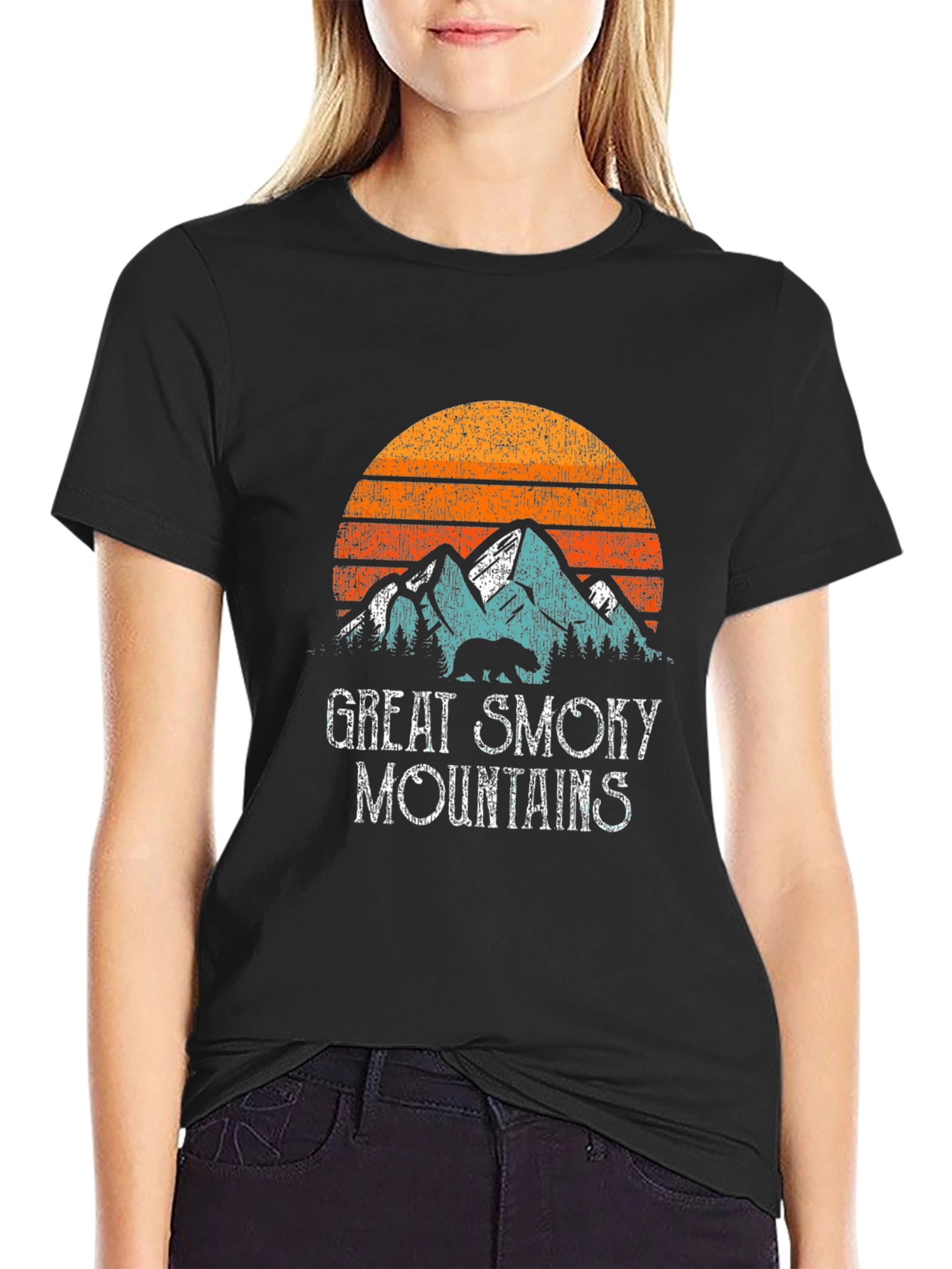 Great Smoky Mountains Retro Graphic T-Shirt