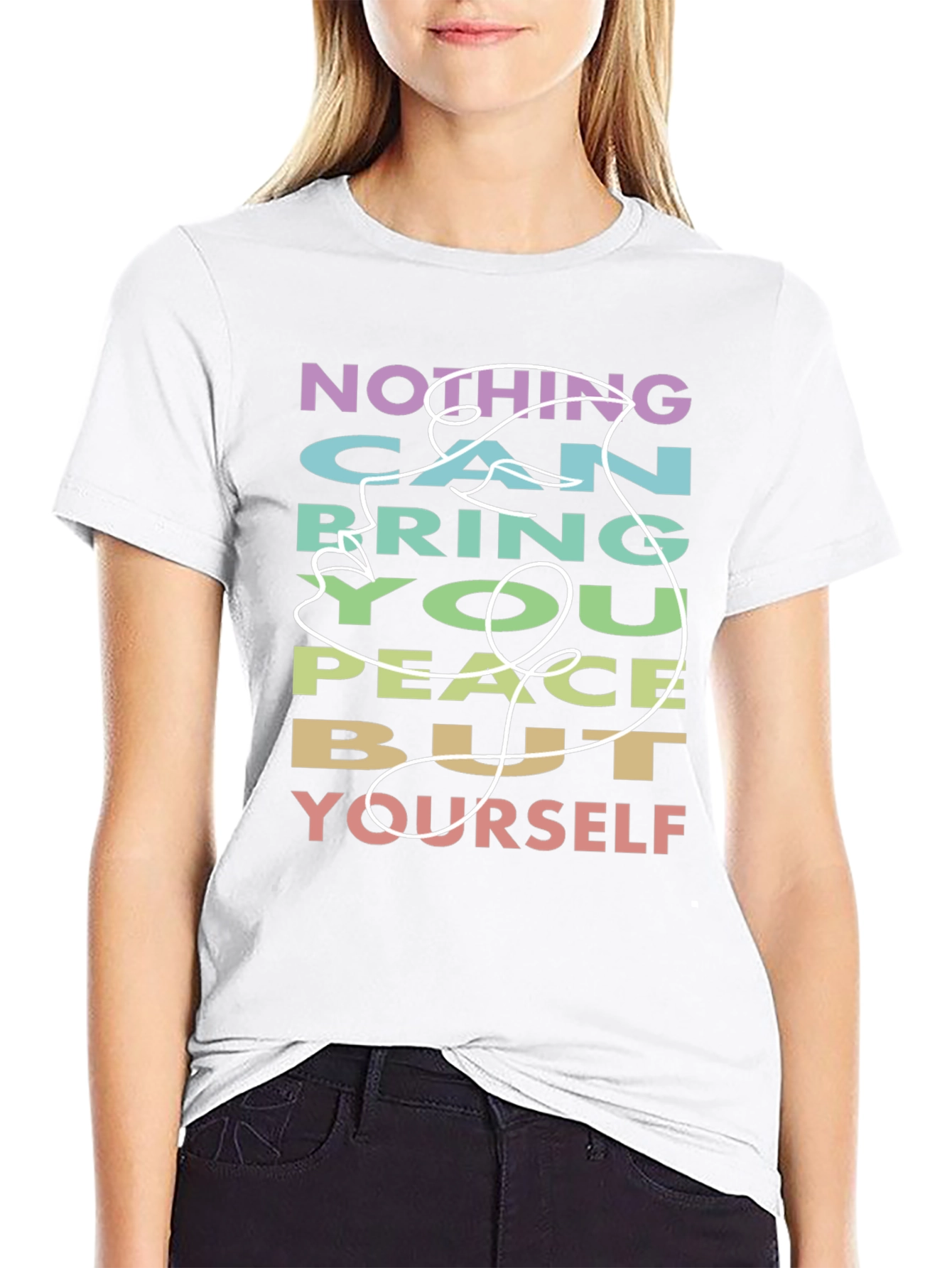 Inspirational Graphic T-Shirt - Peace Within Yourself