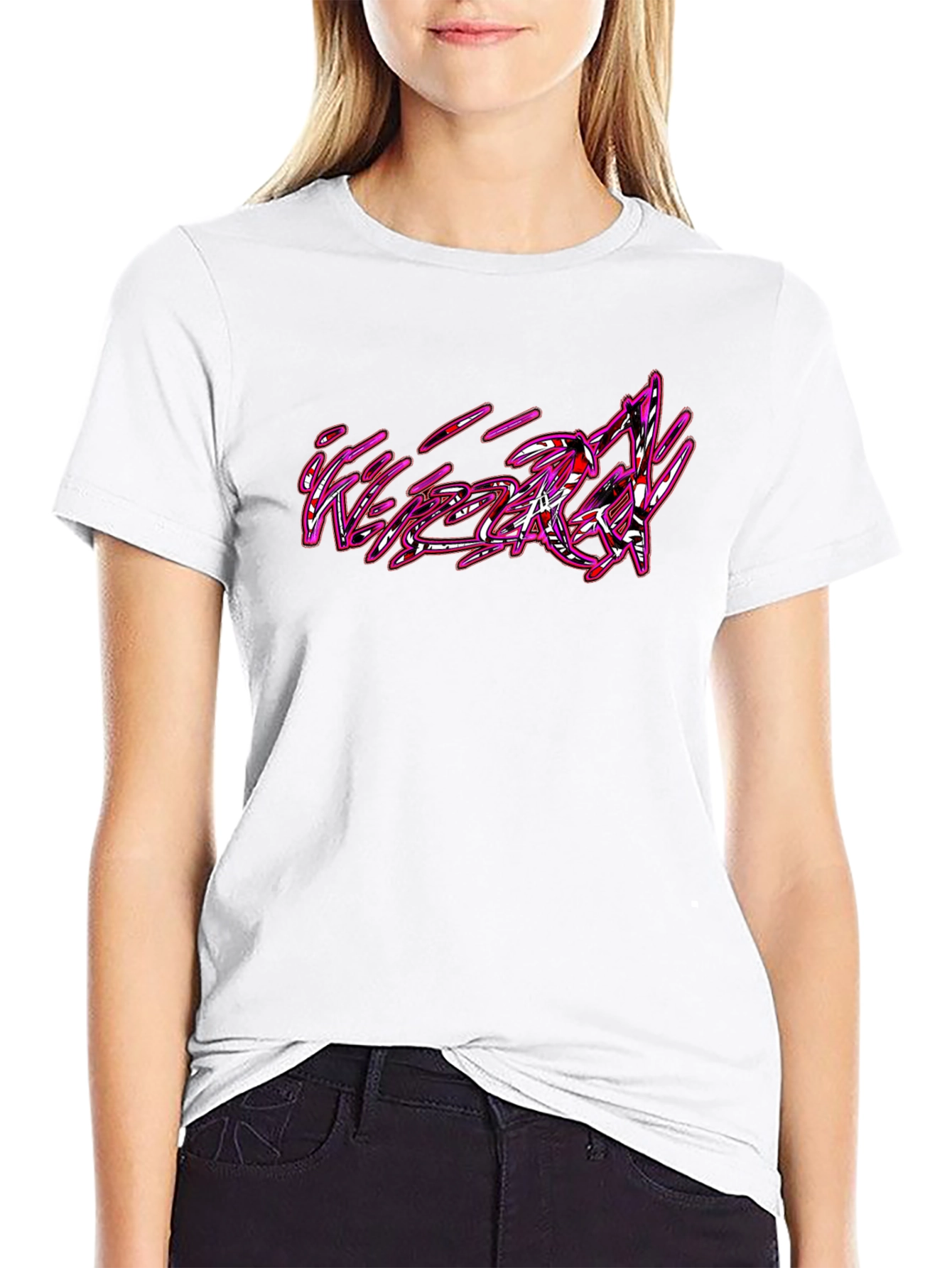 Graphic Print Black Tee - Edgy Style