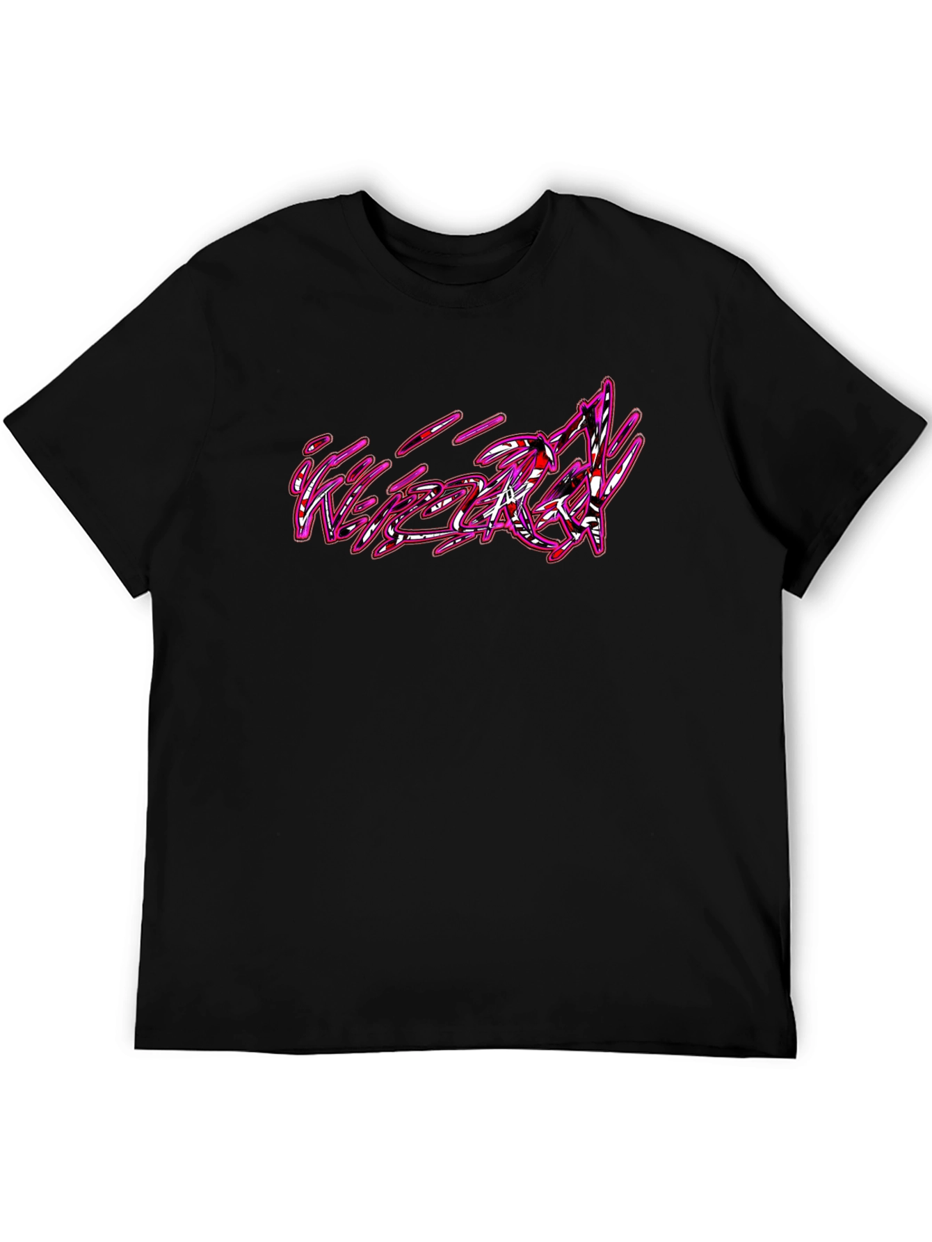 Graphic Print Black Tee - Edgy Style