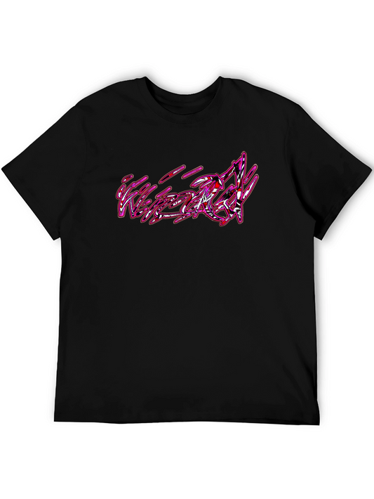 Graphic Print Black Tee - Edgy Style