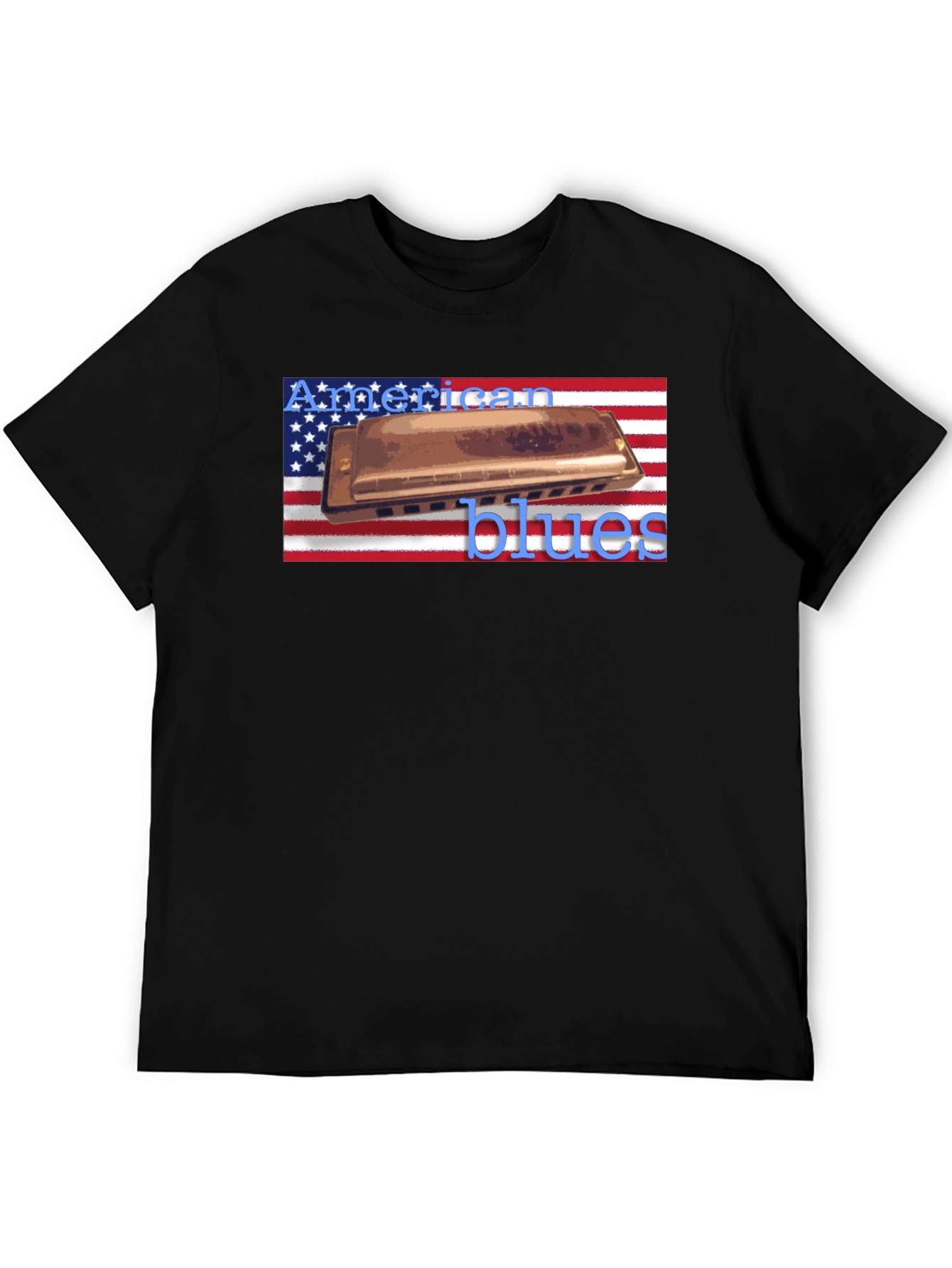 American Blues Harmonica T-Shirt