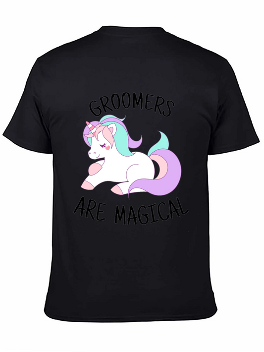 Magical Groomers T-Shirt Cute Unicorn Tee
