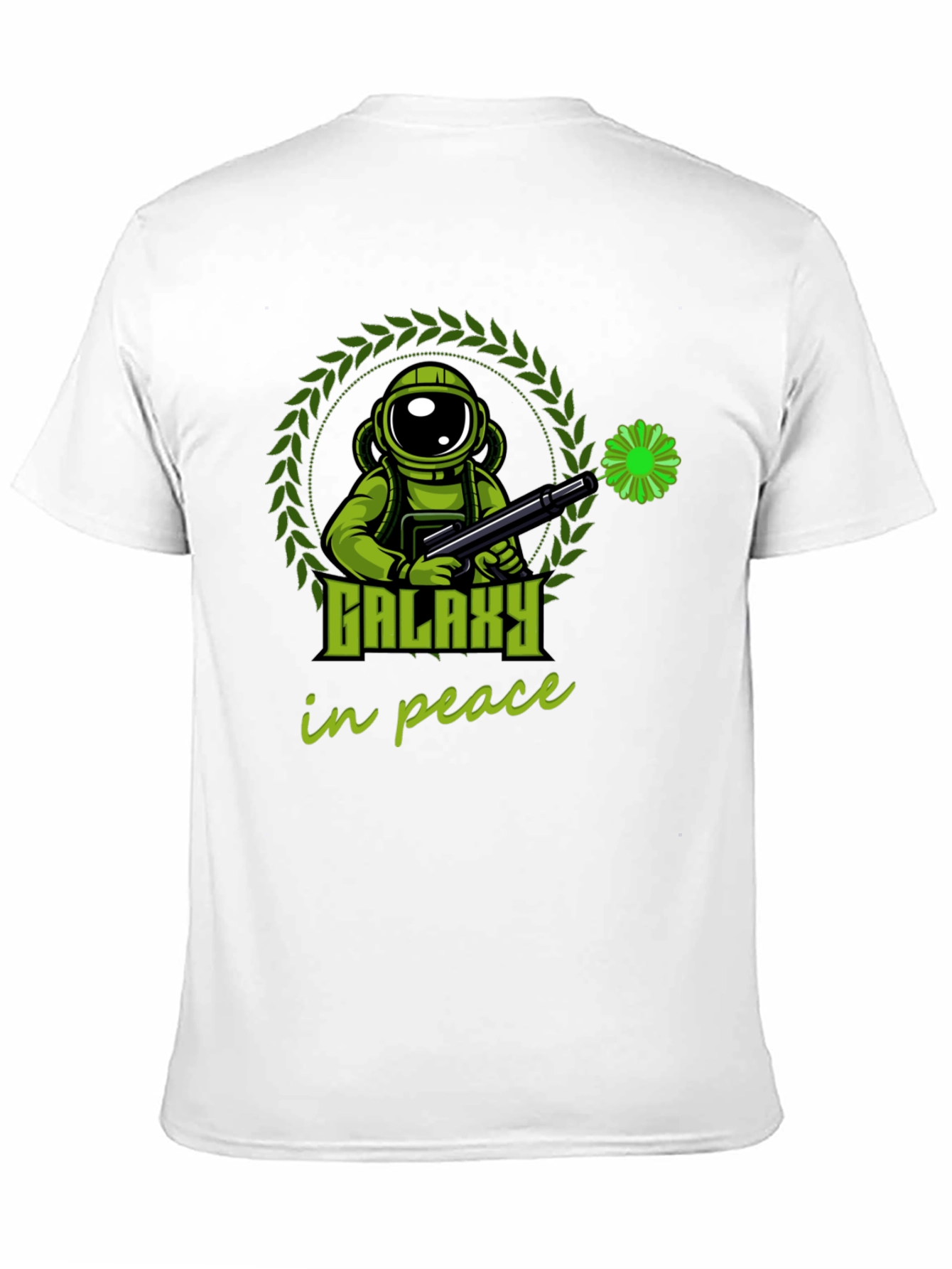 Galaxy in Peace T-Shirt - Astronaut Graphic Tee