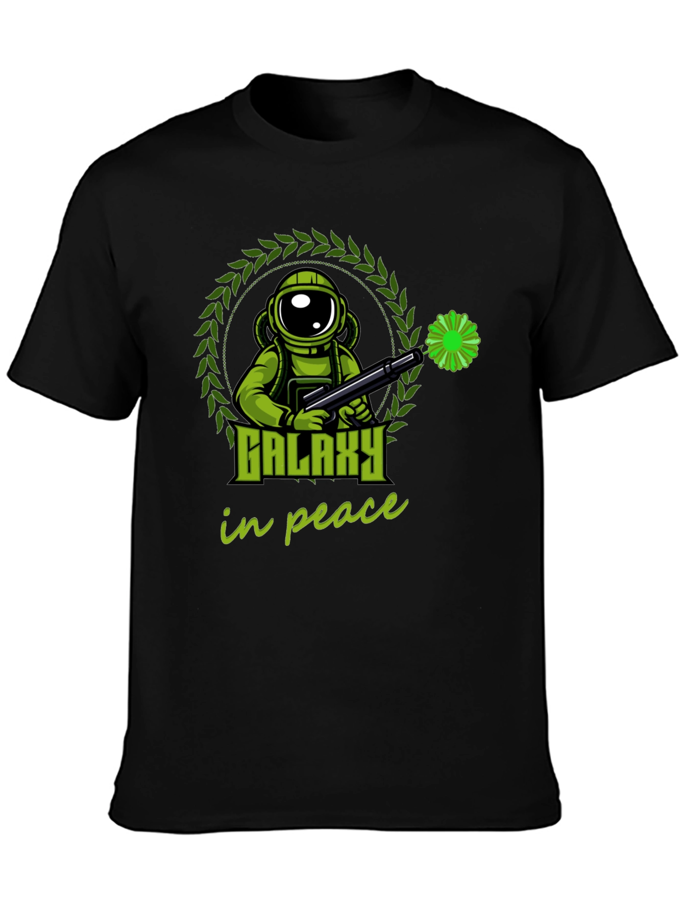 Galaxy in Peace T-Shirt - Astronaut Graphic Tee