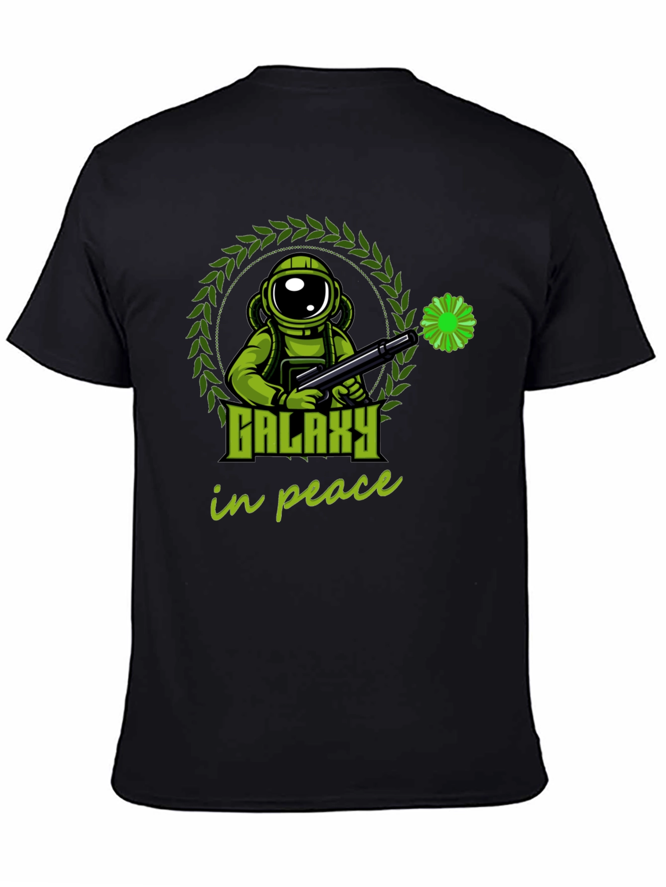 Galaxy in Peace T-Shirt - Astronaut Graphic Tee
