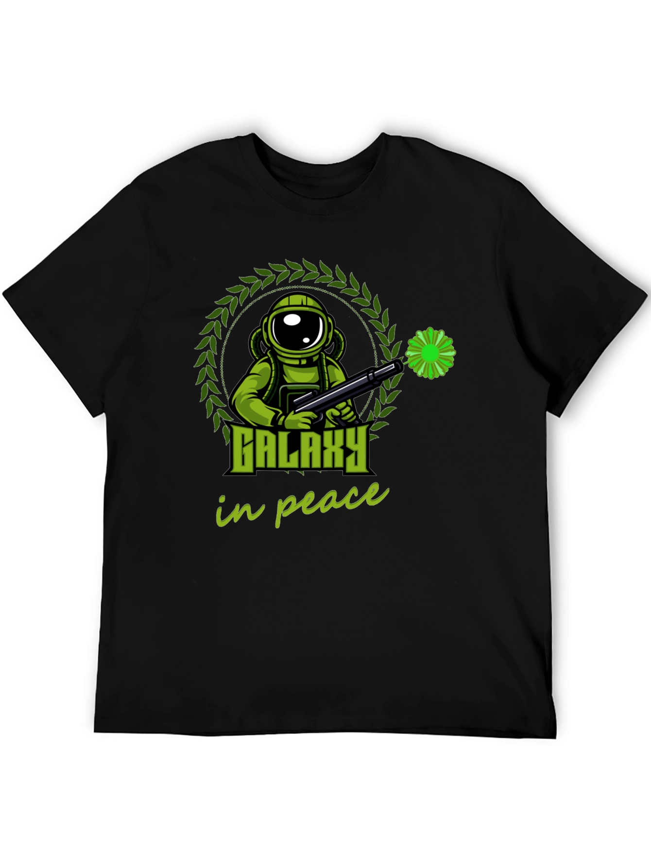 Galaxy in Peace T-Shirt - Astronaut Graphic Tee