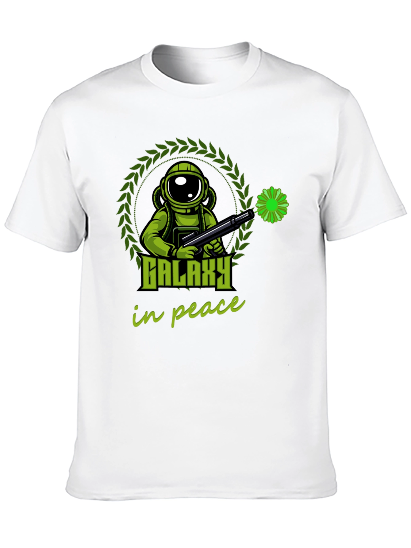 Galaxy in Peace T-Shirt - Astronaut Graphic Tee