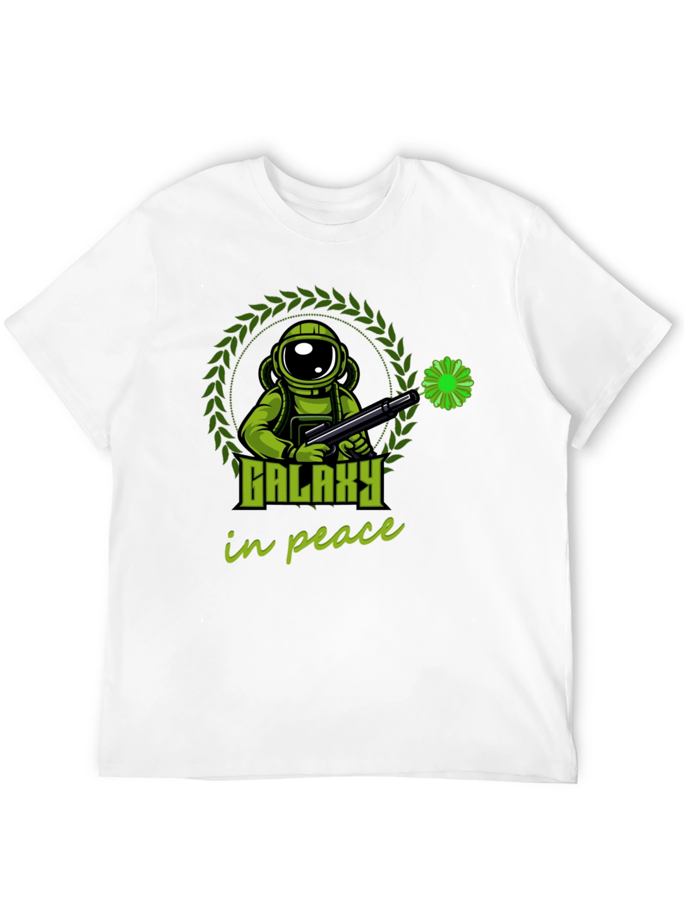 Galaxy in Peace T-Shirt - Astronaut Graphic Tee
