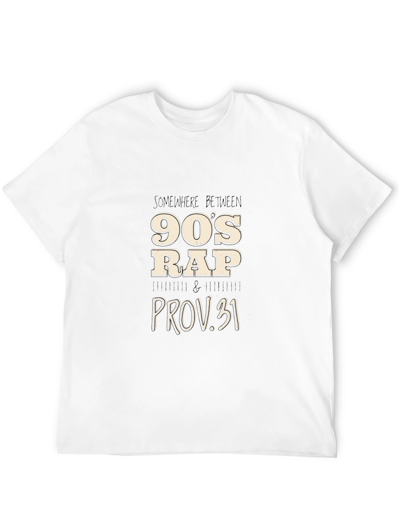 90s Rap & Proverbs 31 Black T-Shirt