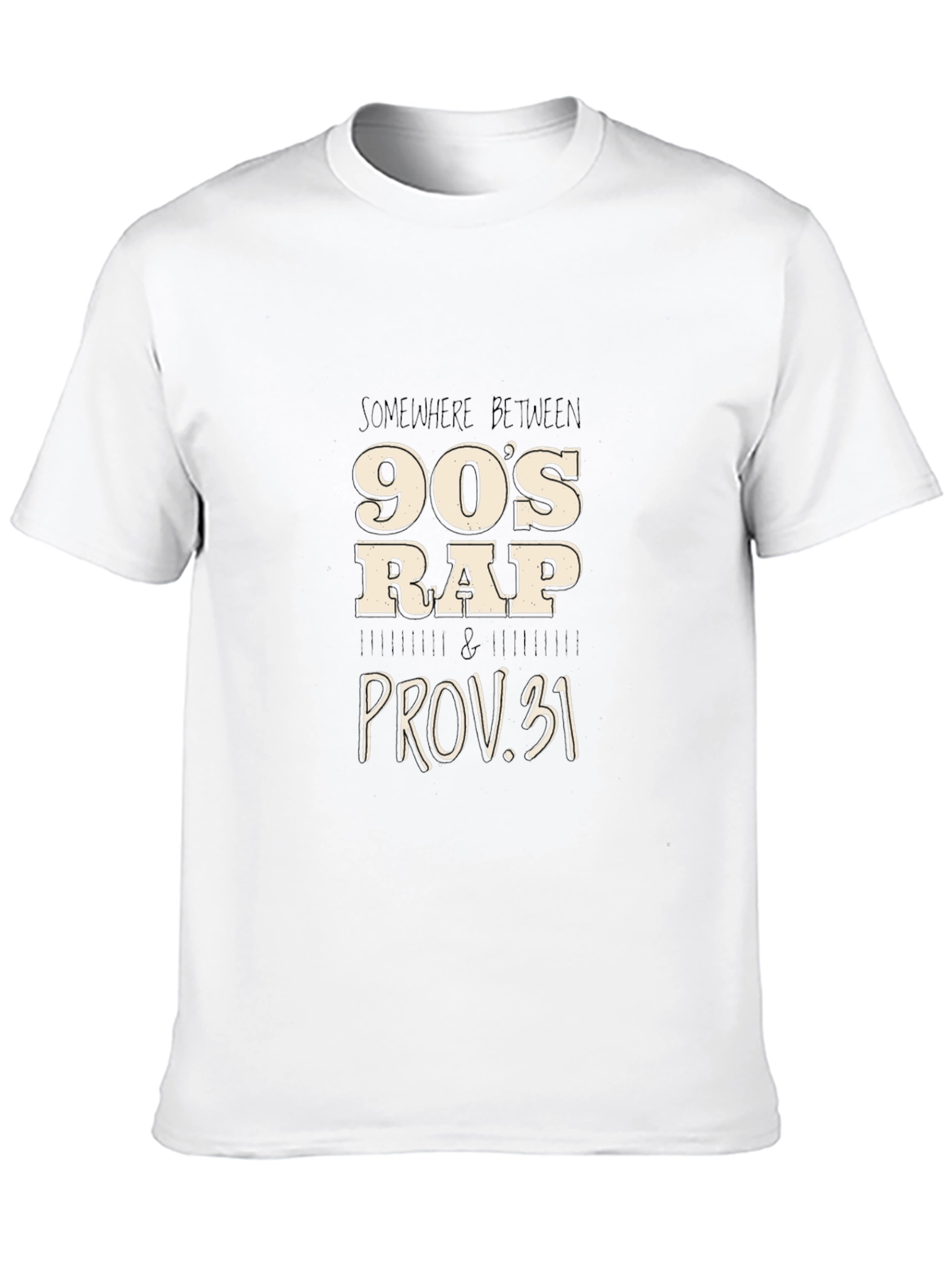 90s Rap & Proverbs 31 Black T-Shirt