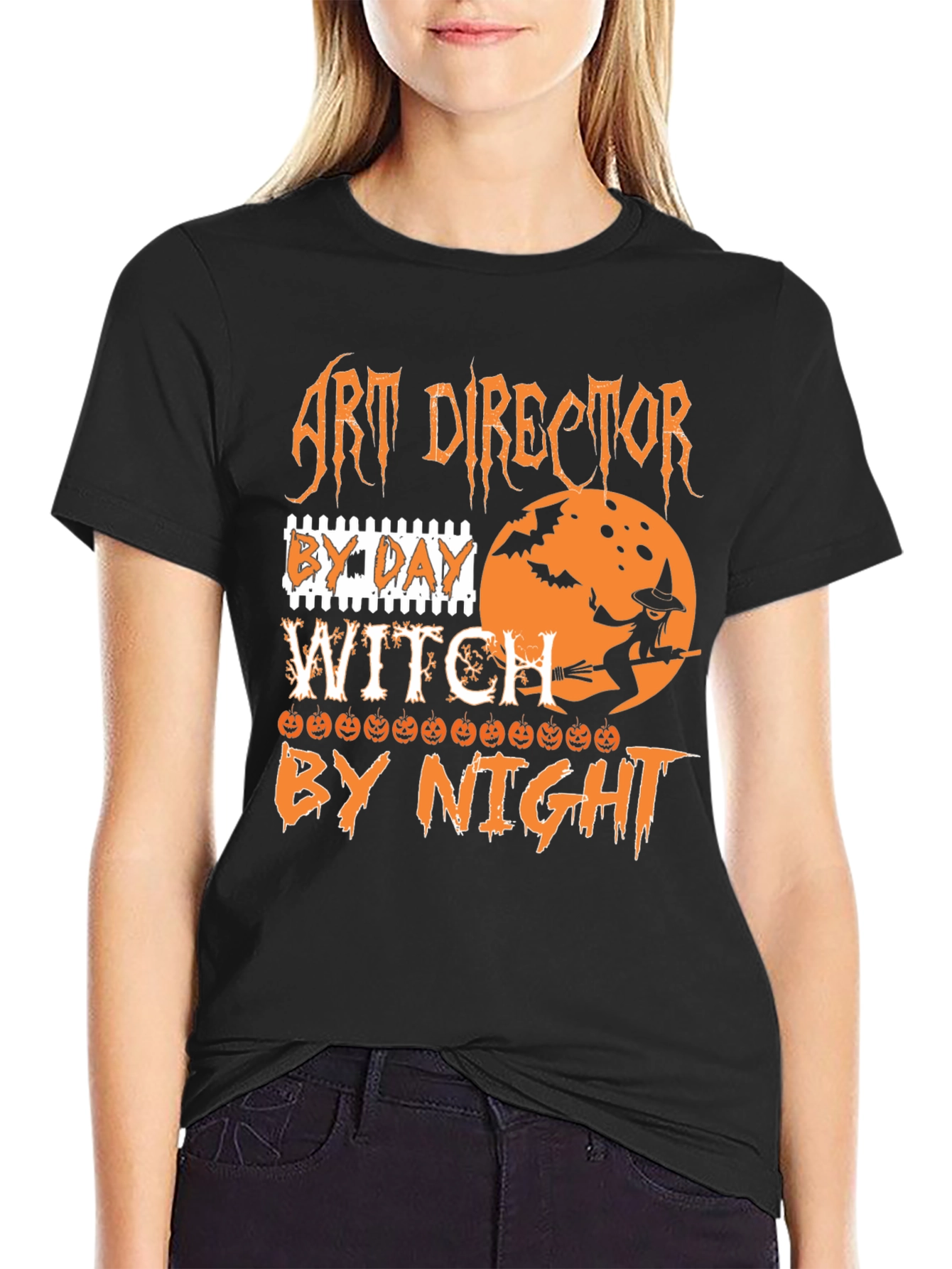 Art Director Witch T-Shirt Halloween Costume Graphic Tee