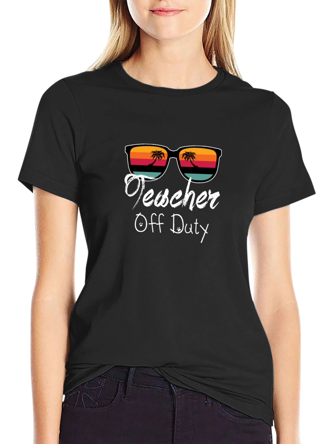 Teacher Off Duty Graphic T-Shirt