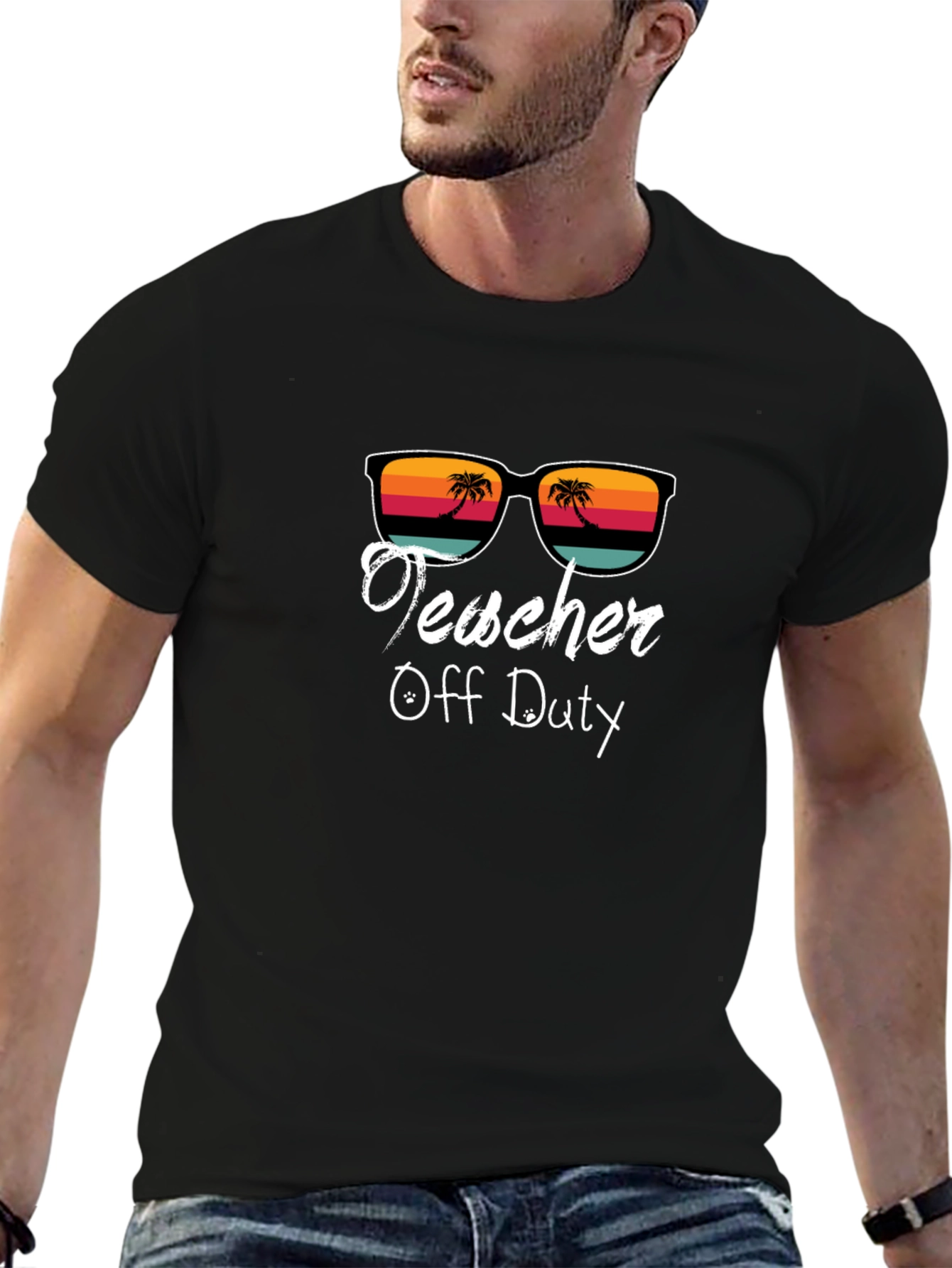 Teacher Off Duty Graphic T-Shirt