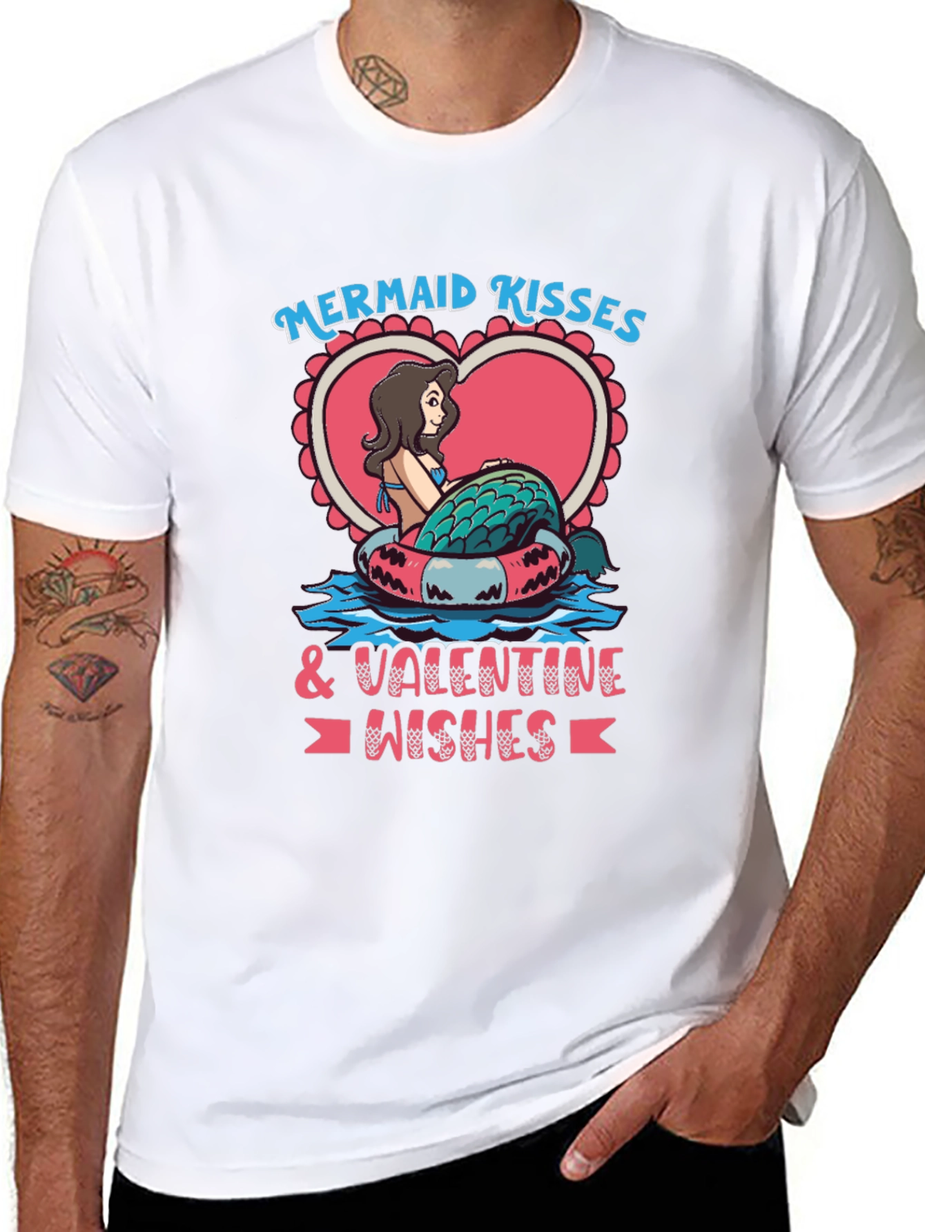 Mermaid Kisses Valentine T-Shirt