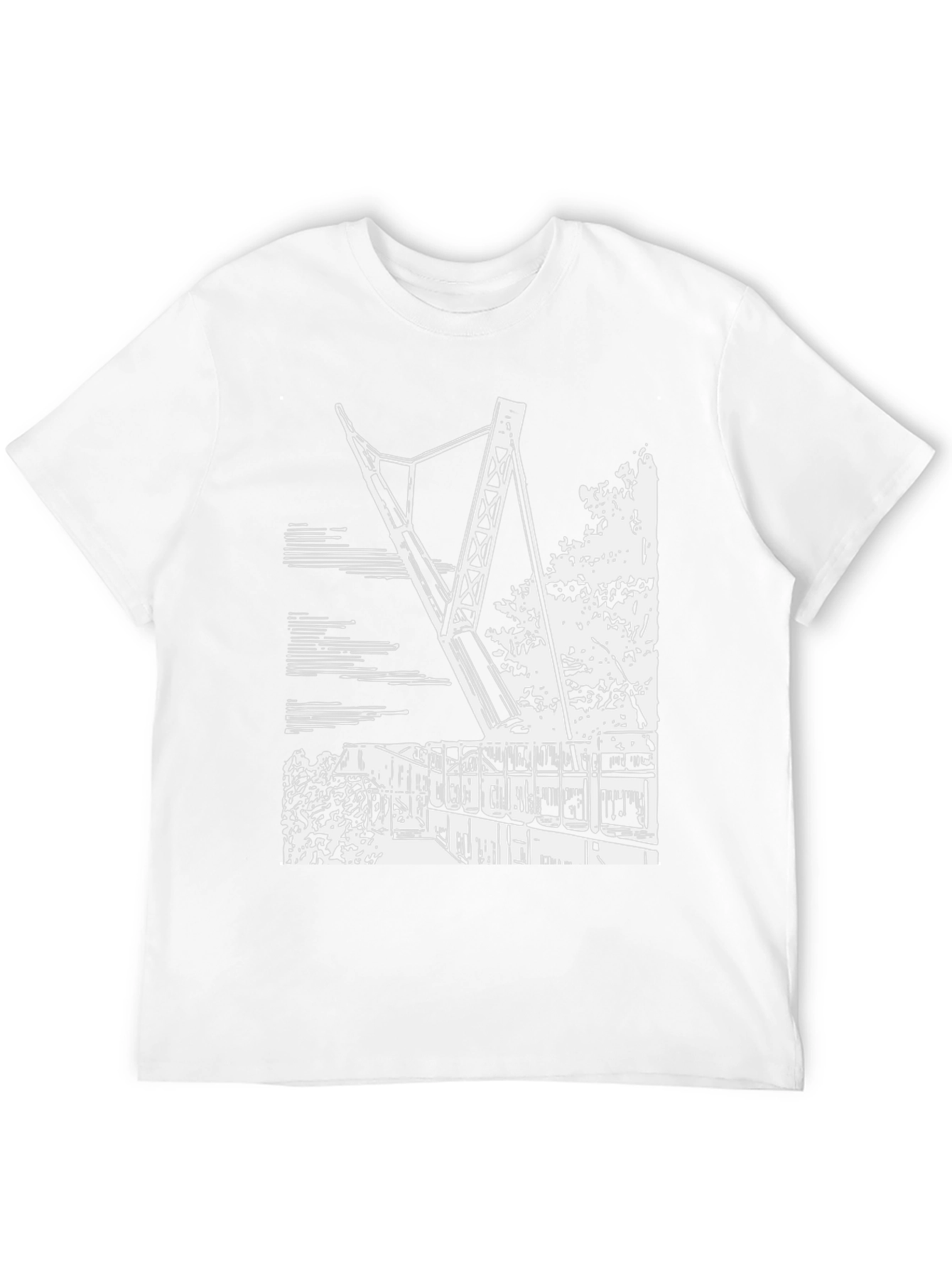 Modern Art Print Black T-Shirt
