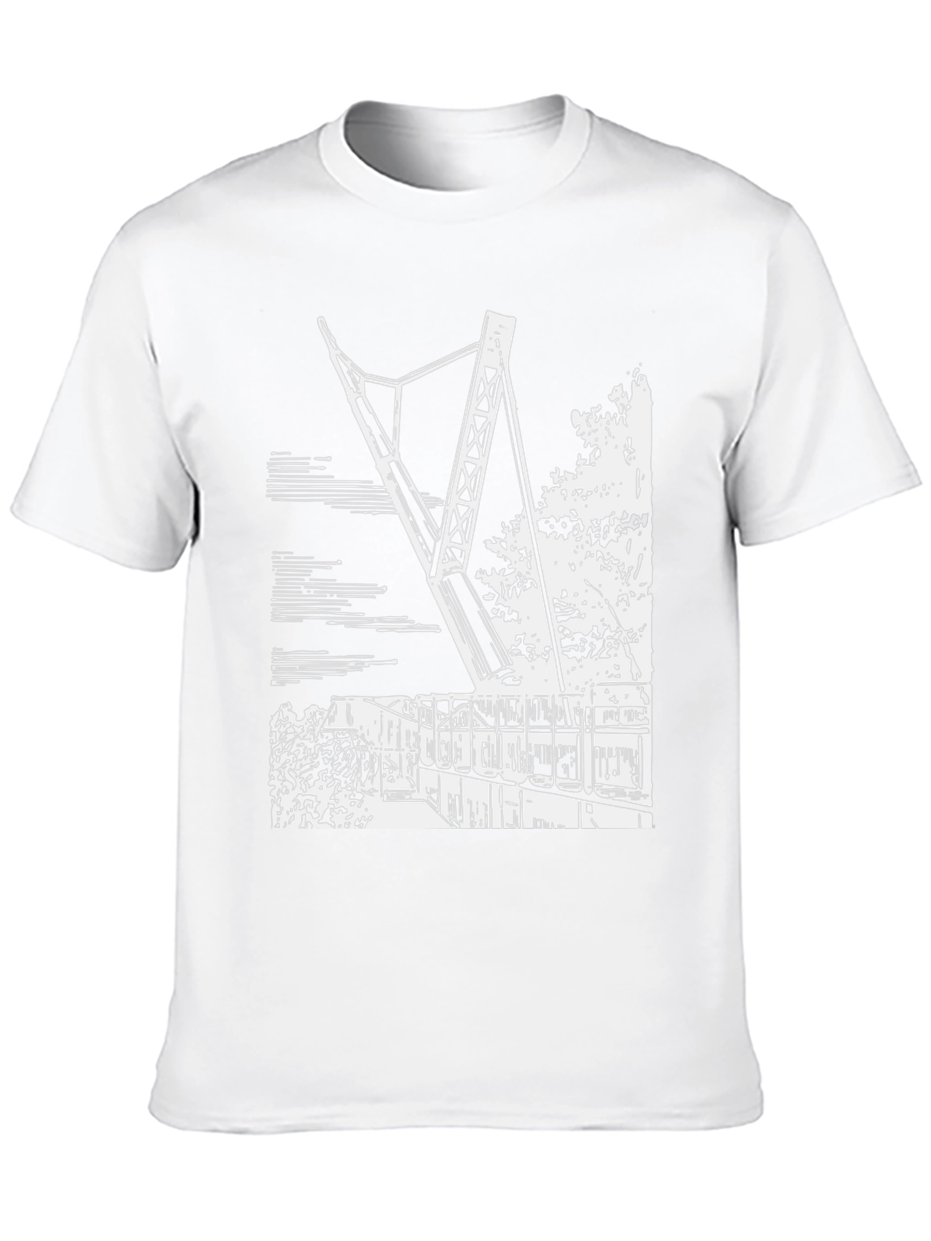 Modern Art Print Black T-Shirt