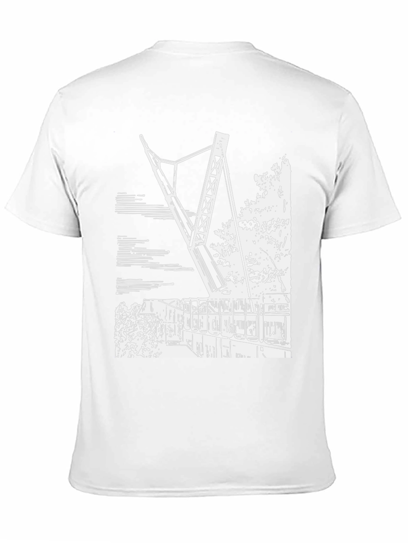 Modern Art Print Black T-Shirt