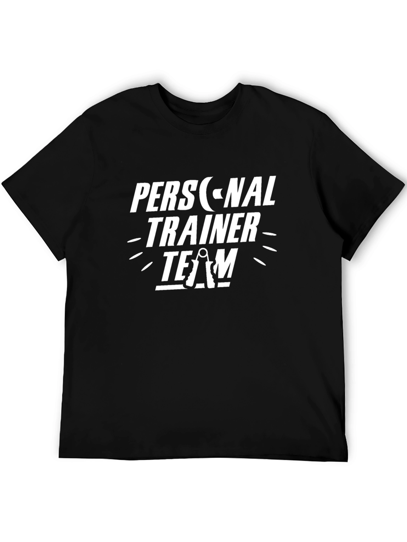 Personal Trainer Team Black T-Shirt Fitness Workout Gym